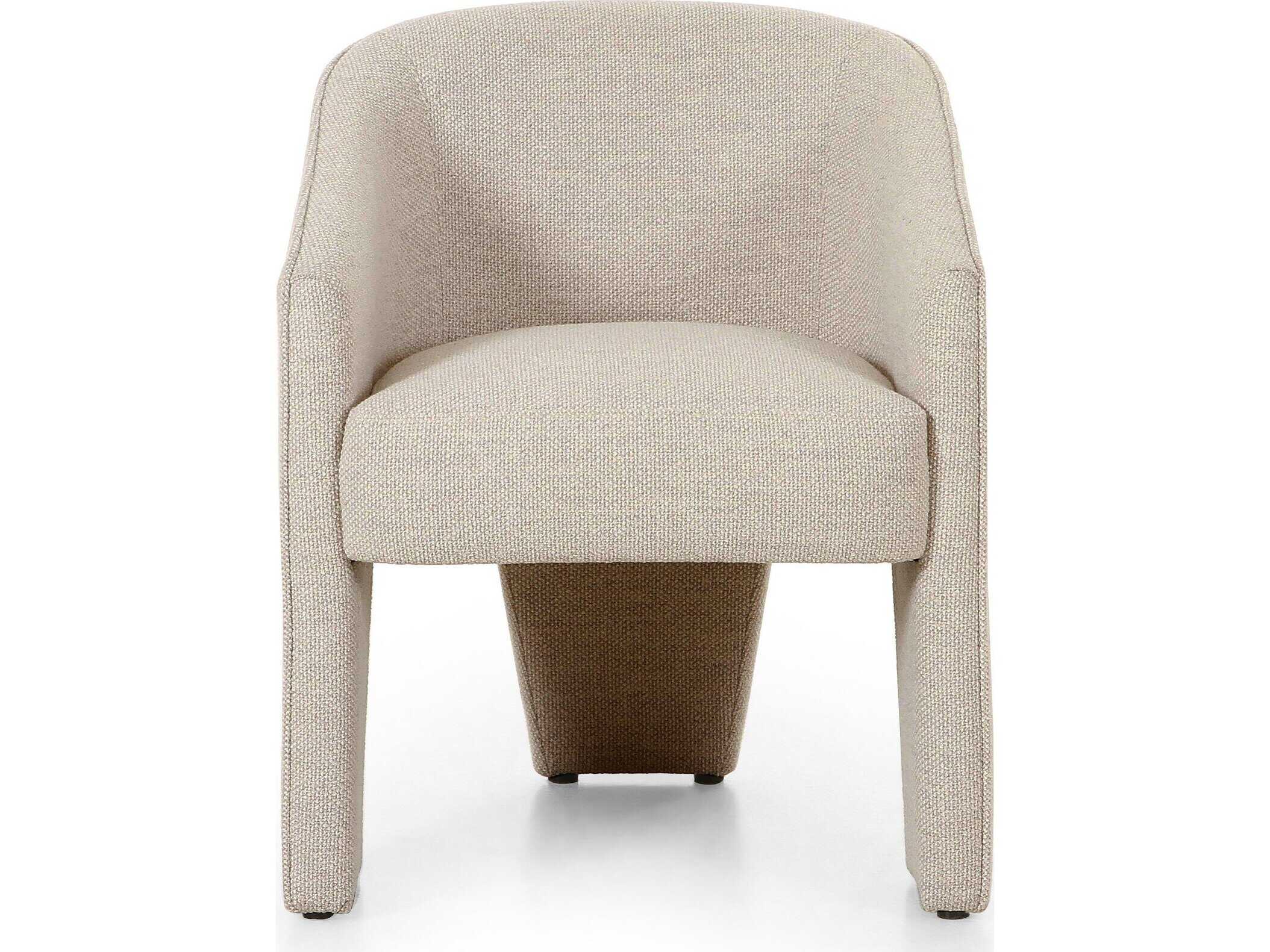 Four Hands Grayson Fae Beige Upholstered Arm Dining Chair