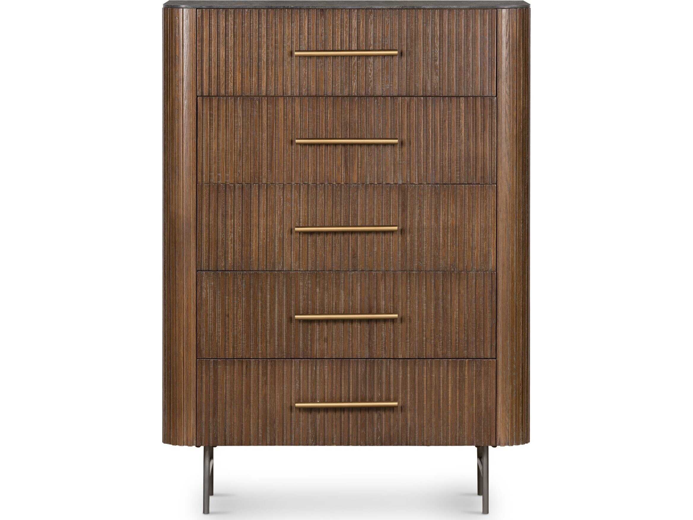 Four Hands Collins Fletcher 5 Drawer Dresser-Bluestone