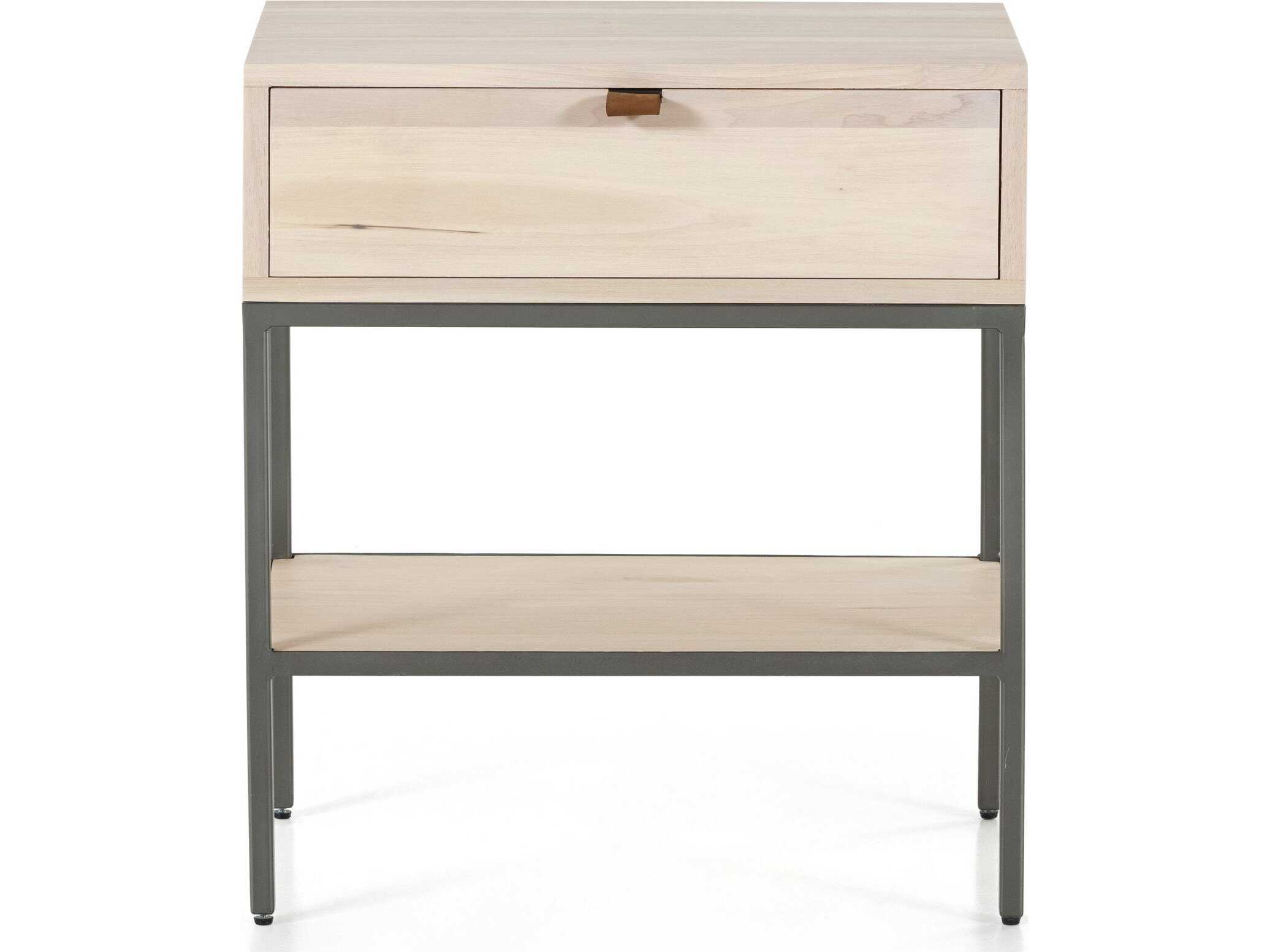 Four Hands Fulton Trey Dove Poplar  Wood Nightstand