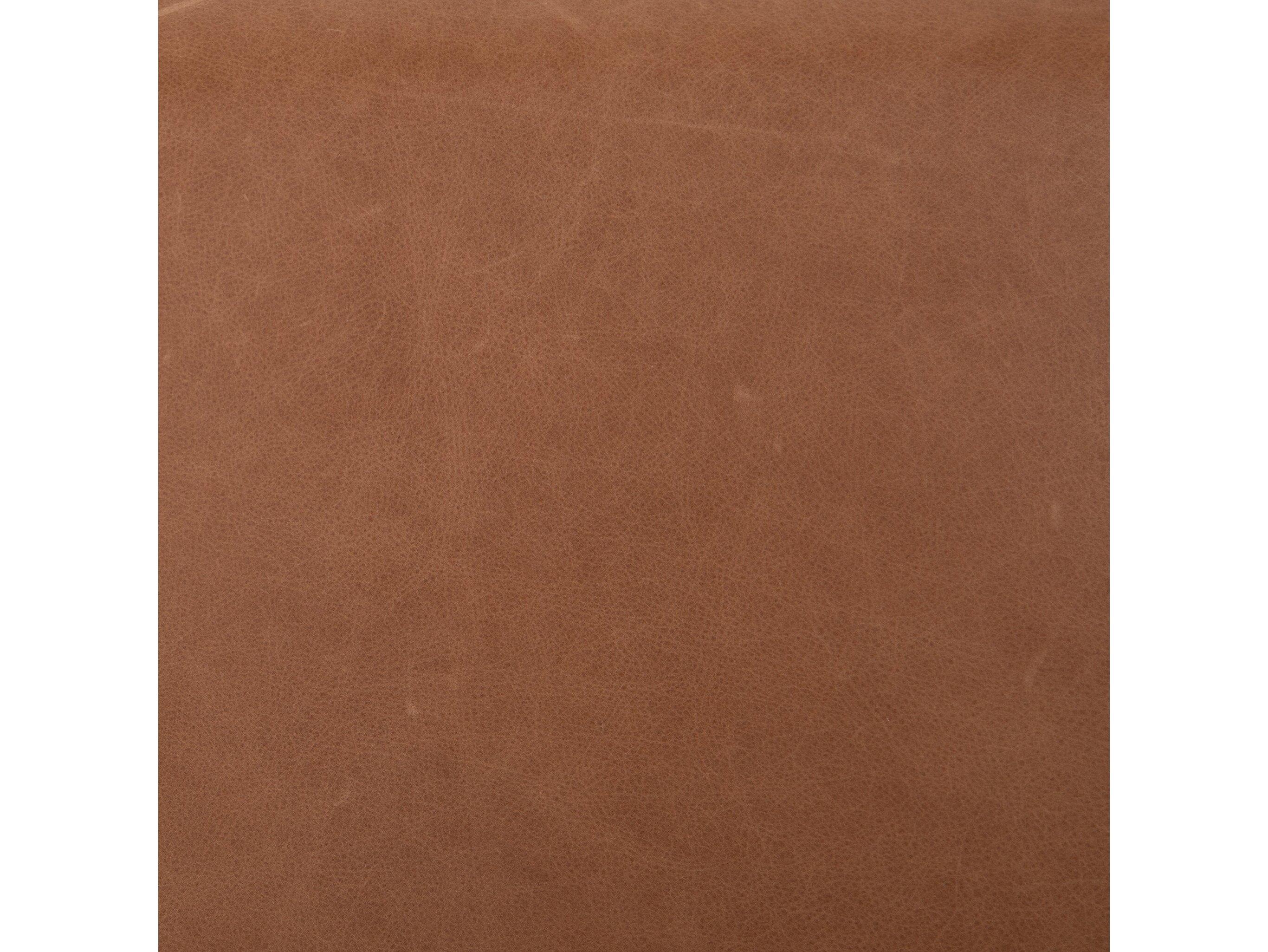 Four Hands Filmore Rosedale Yucca Oak Chaps Sand Gunmetal Brown Wood Leather Queen Panel Bed