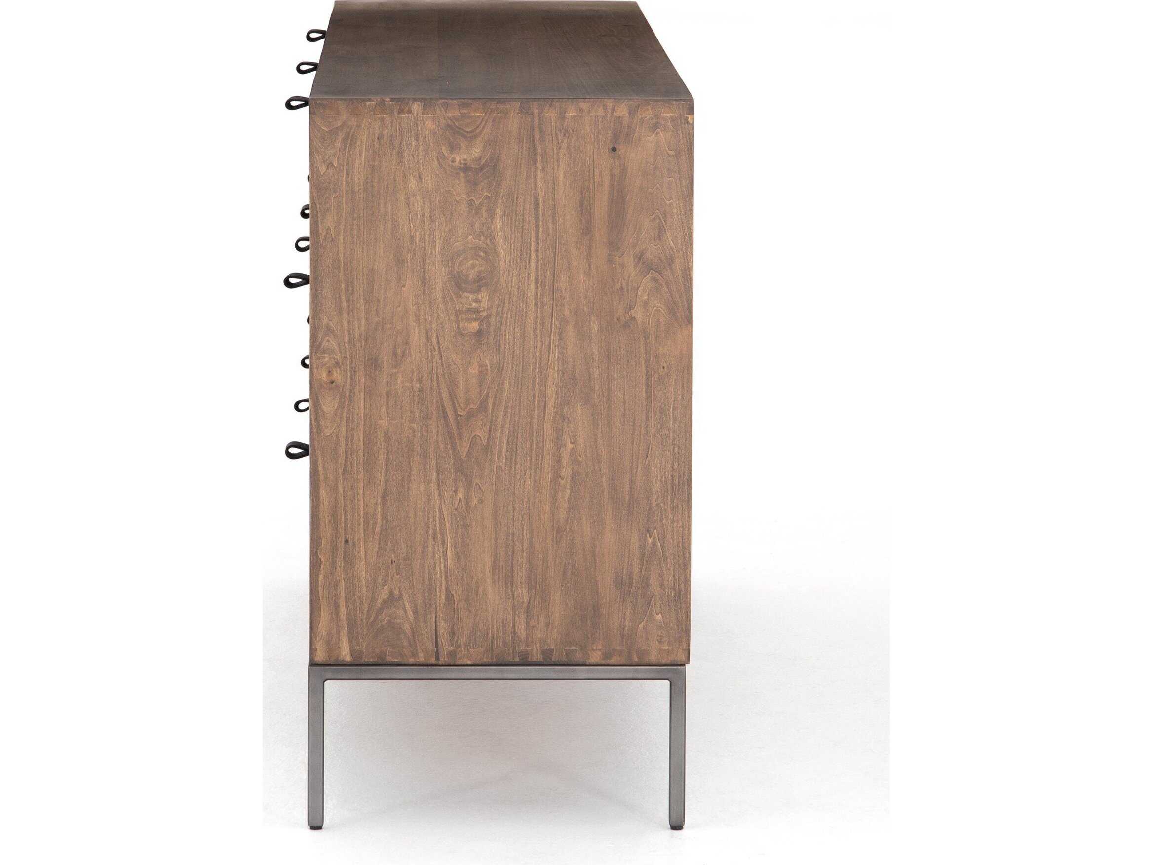 Four Hands Fulton Trey Auburn Poplar Pine Wood 7 Drawer Dresser