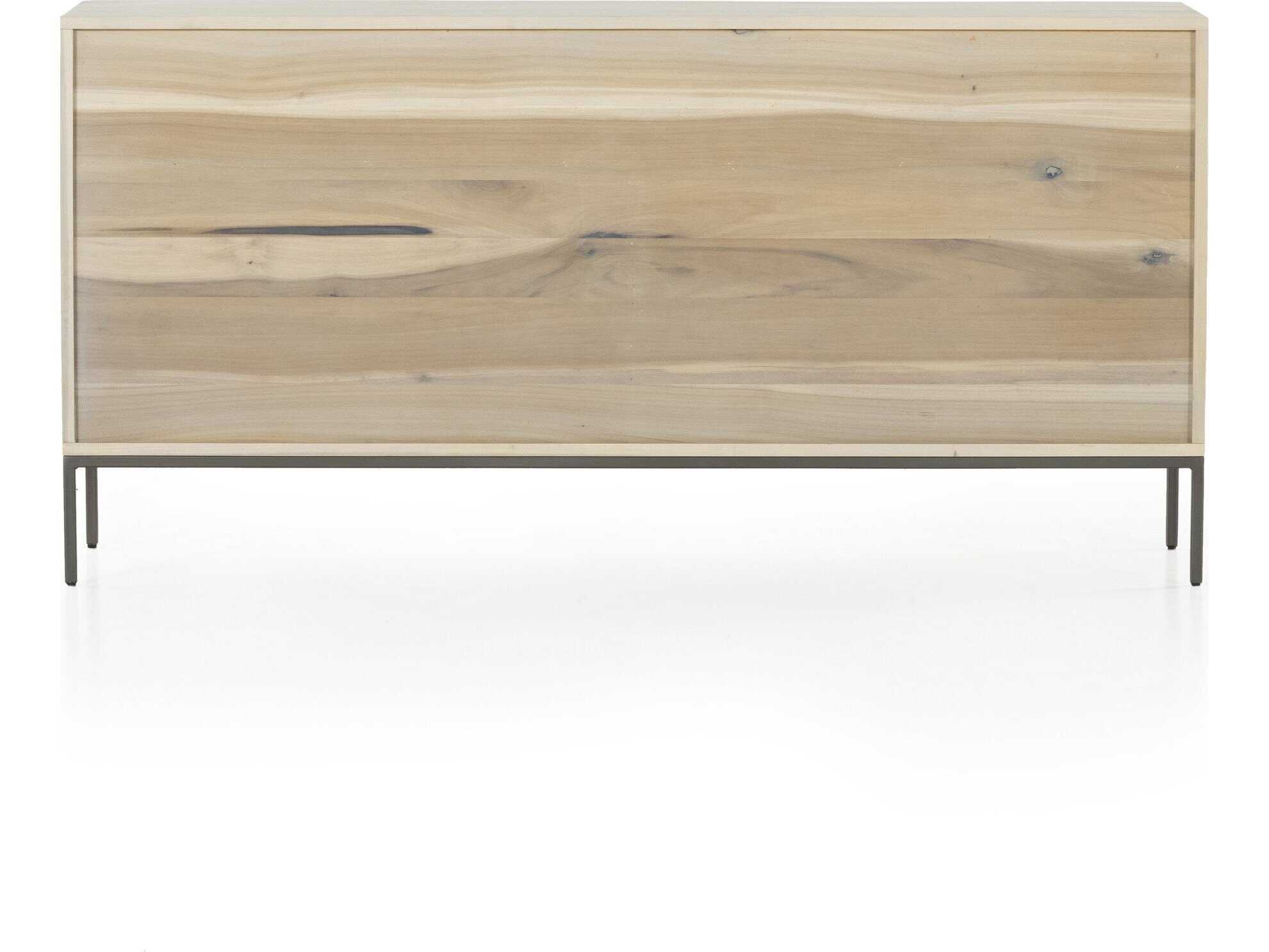 Four Hands Fulton 7-Drawers Beige Poplar Wood Double Dresser