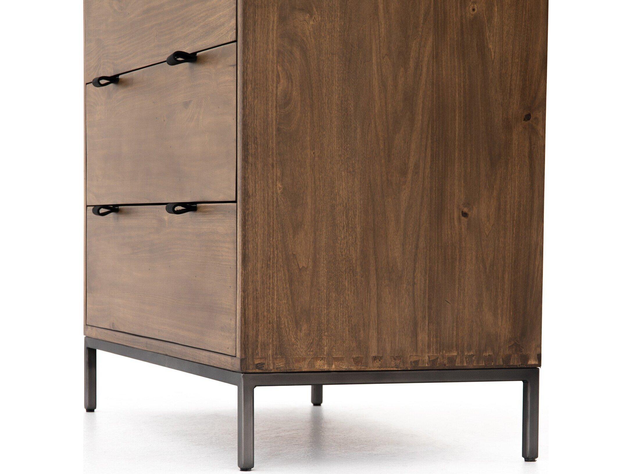 Four Hands Fulton Trey Auburn Poplar  Wood 5 Drawer Dresser