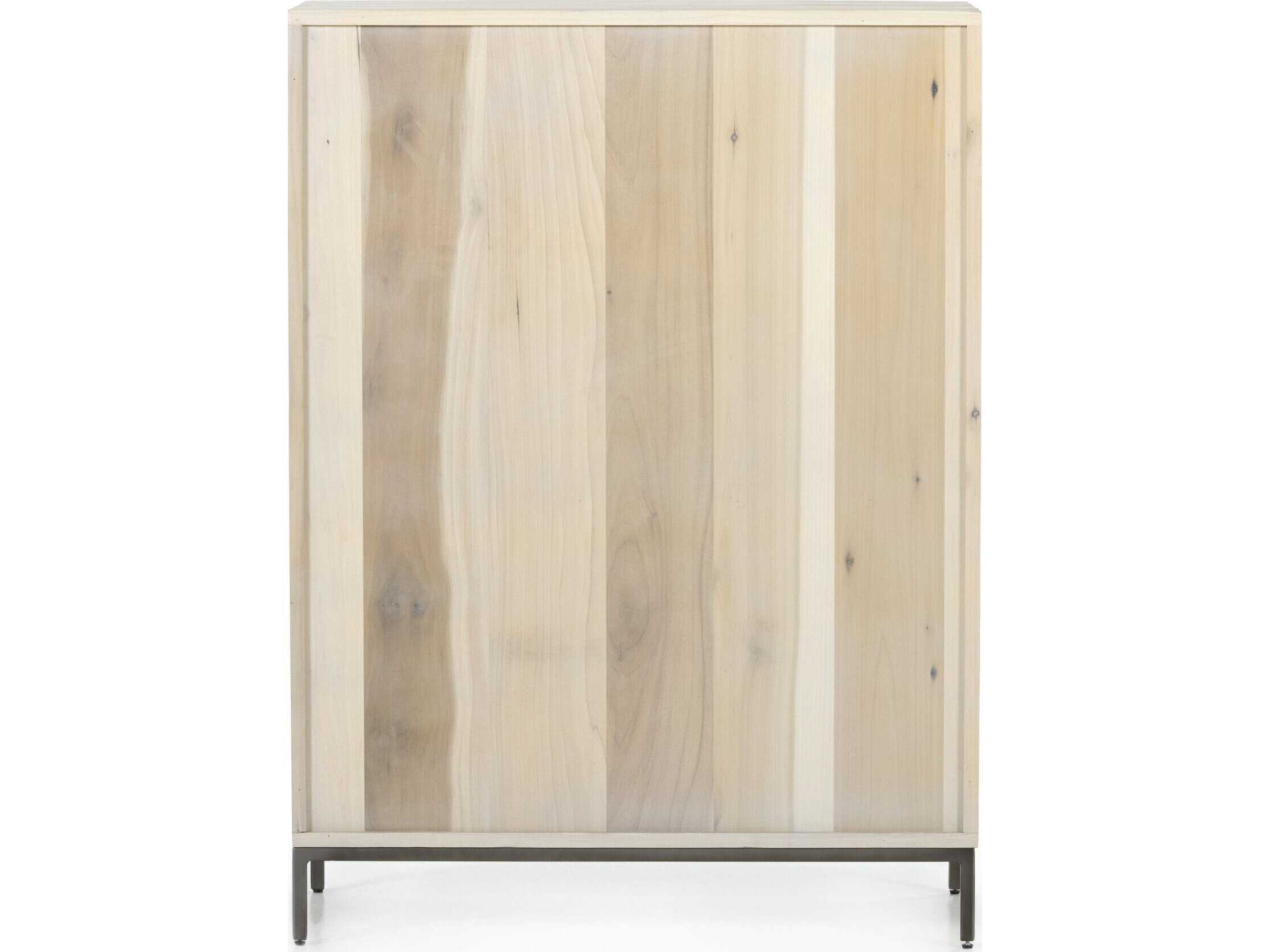 Four Hands Fulton Trey Dove Poplar  Wood 5 Drawer Dresser