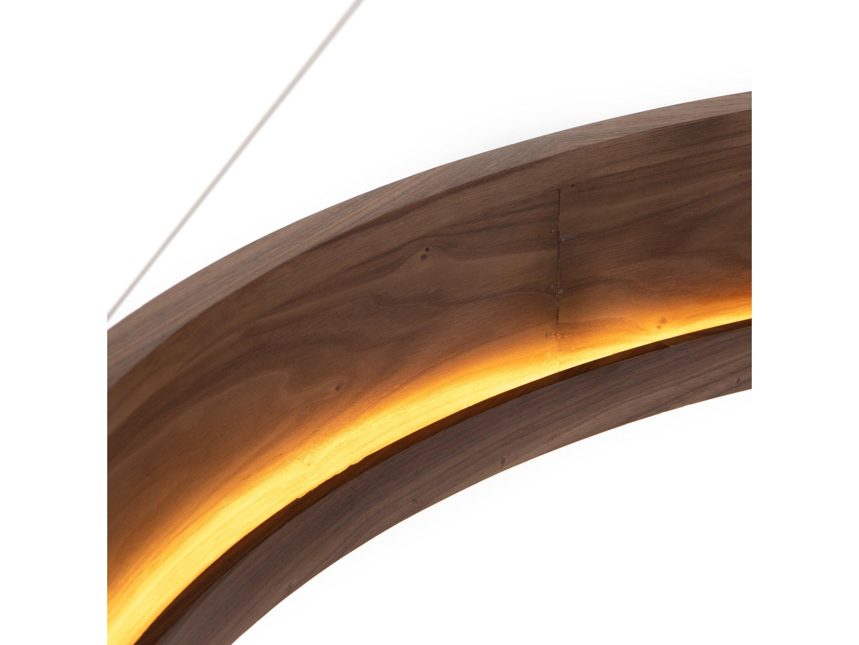 Four Hands Stockton 1-Light Rubbed Down Bronze Dark Walnut Brown LED Drum Pendant