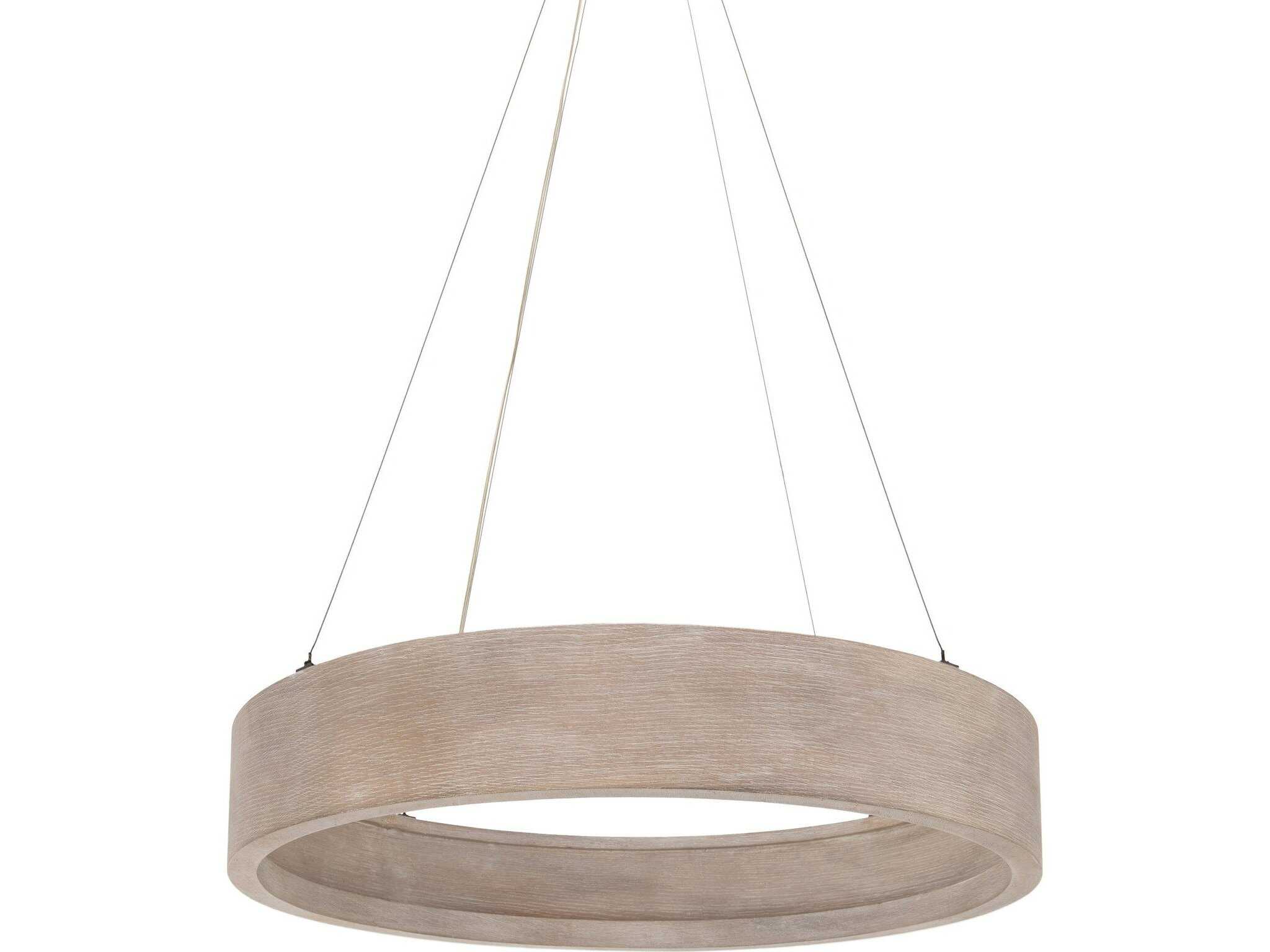 Four Hands Stockton Baum Brushed Oak Rubbed Down Bronze Round Pendant