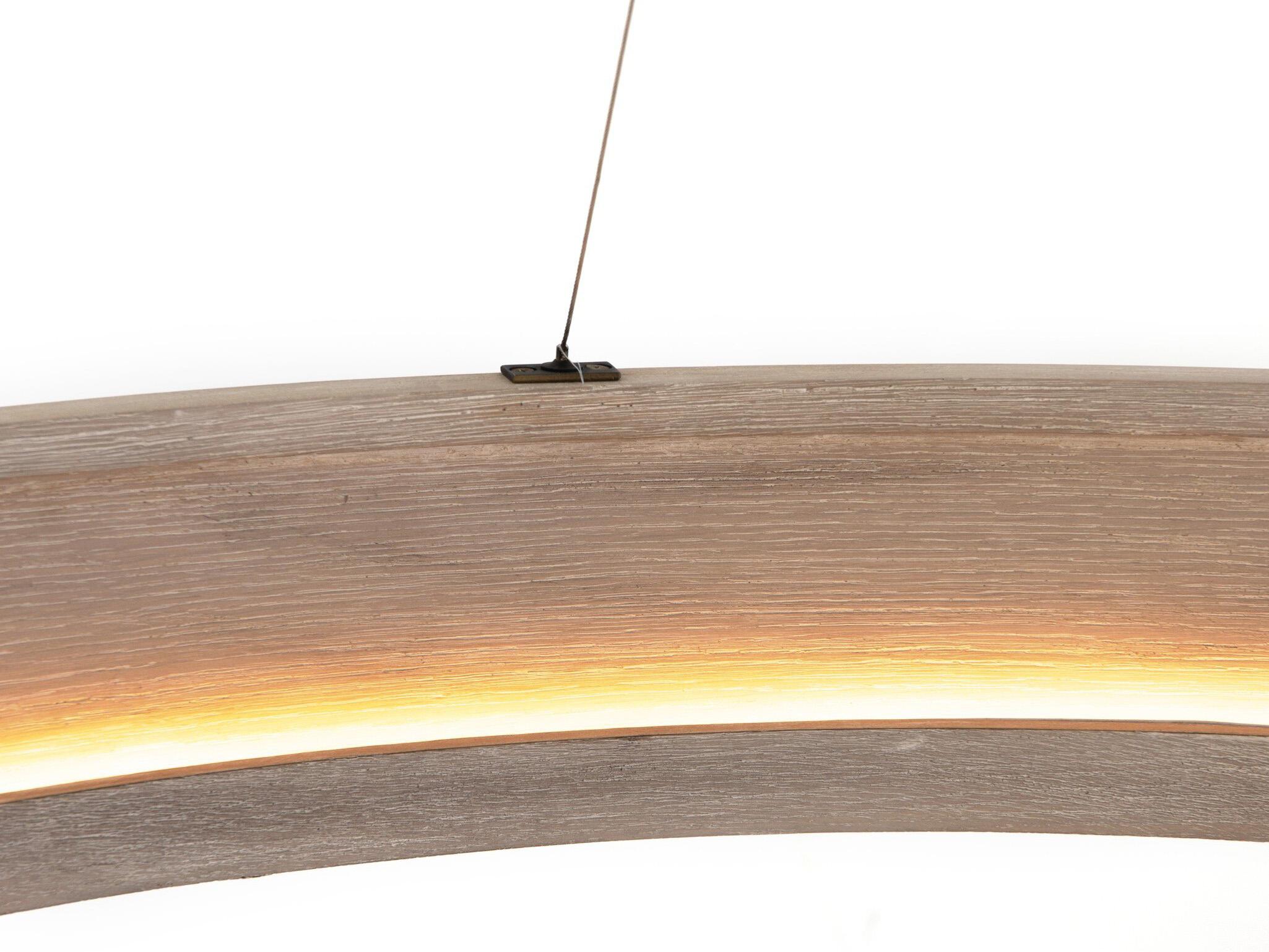 Four Hands Stockton Baum Brushed Oak Rubbed Down Bronze Round Pendant