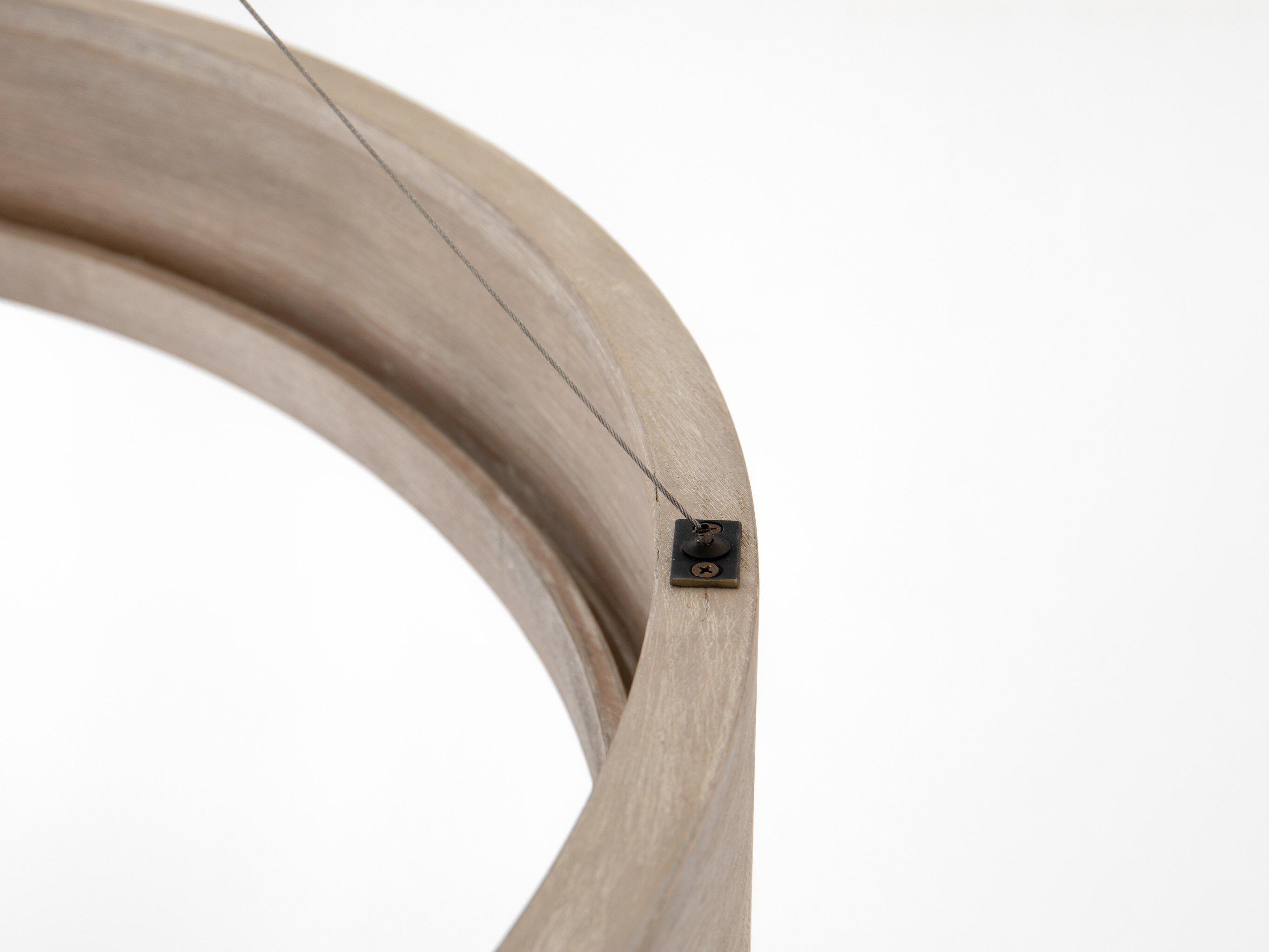 Four Hands Stockton Baum Brushed Oak Rubbed Down Bronze Round Pendant