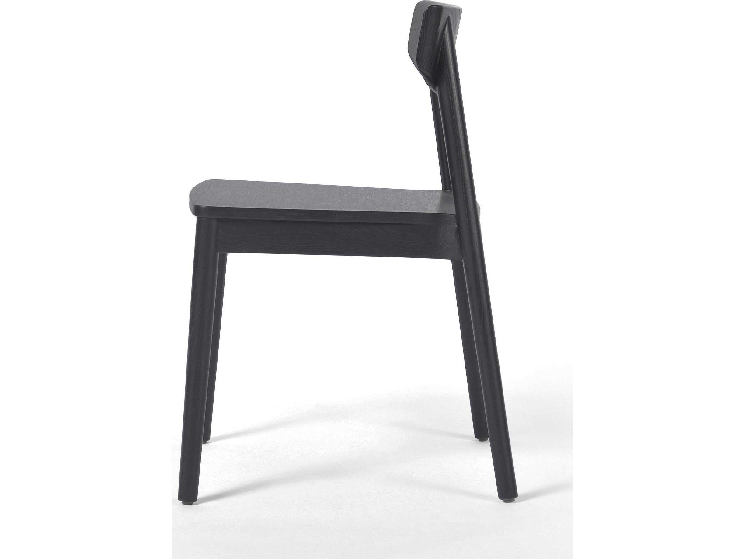 Four Hands Allston Maddie Ash Wood Black Side Dining Chair