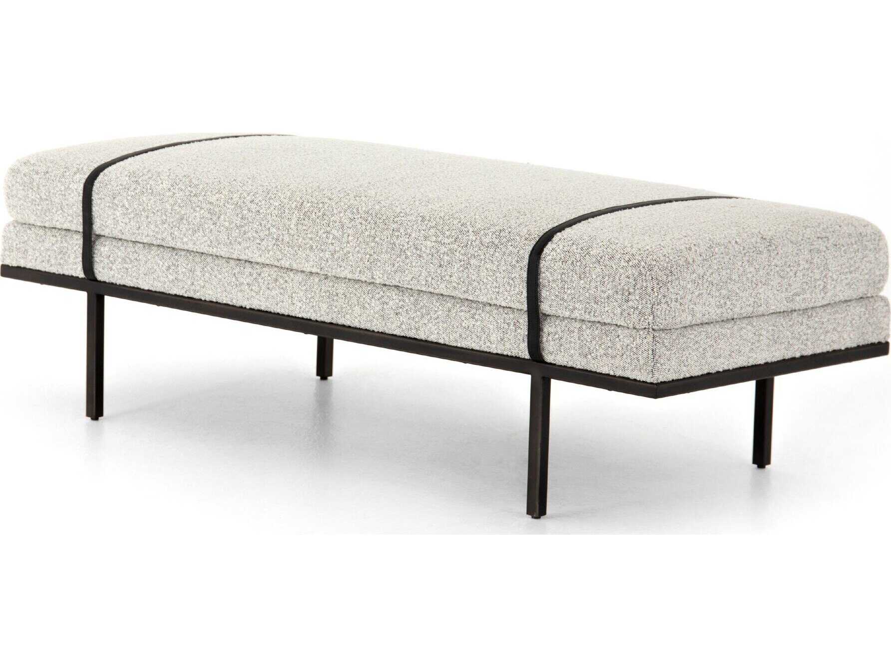 Four Hands Westgate Gray Upholstered Accent Bench