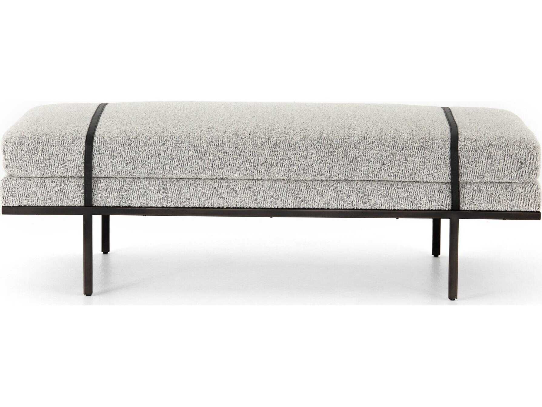 Four Hands Westgate Gray Upholstered Accent Bench