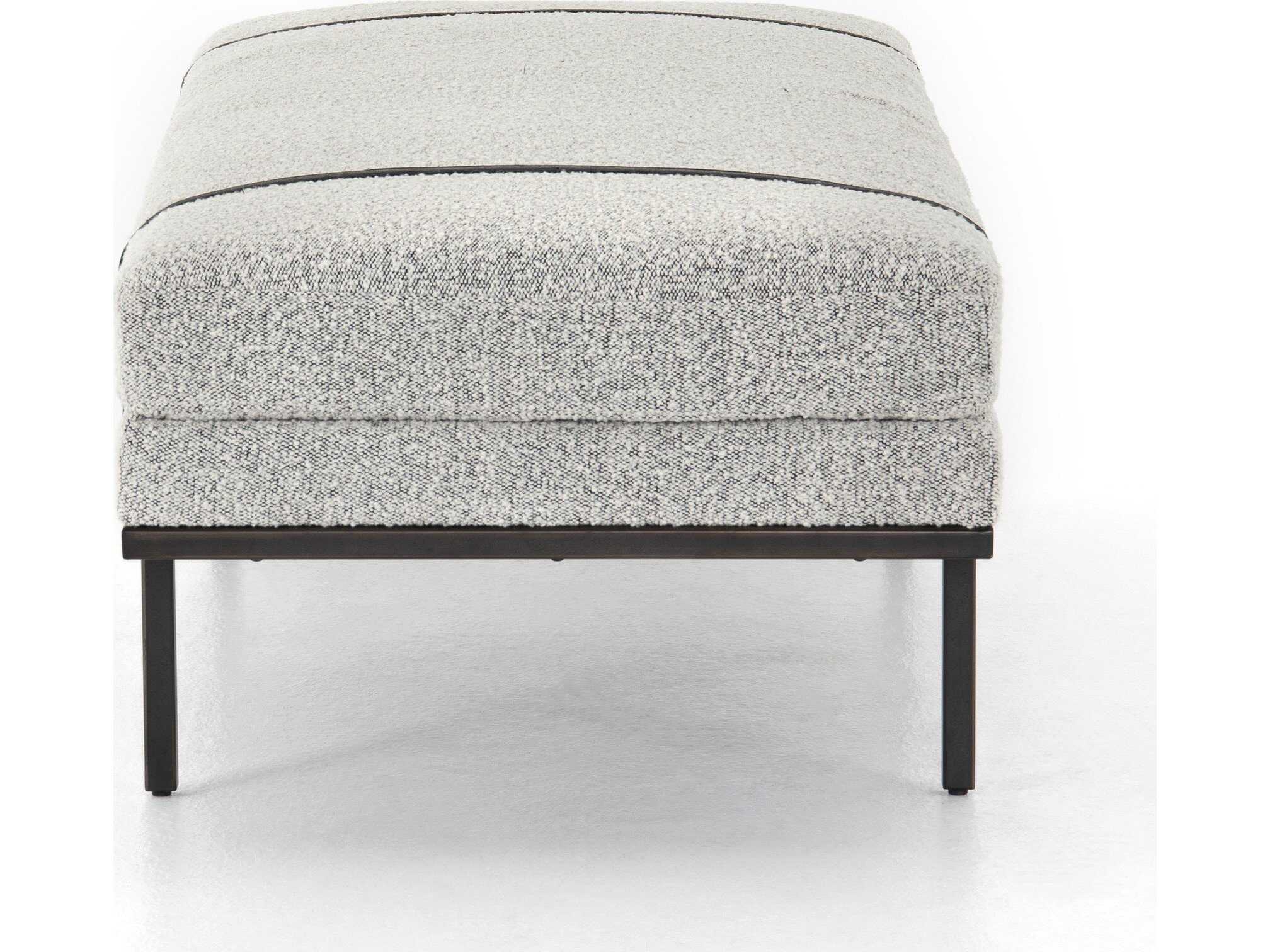 Four Hands Westgate Gray Upholstered Accent Bench