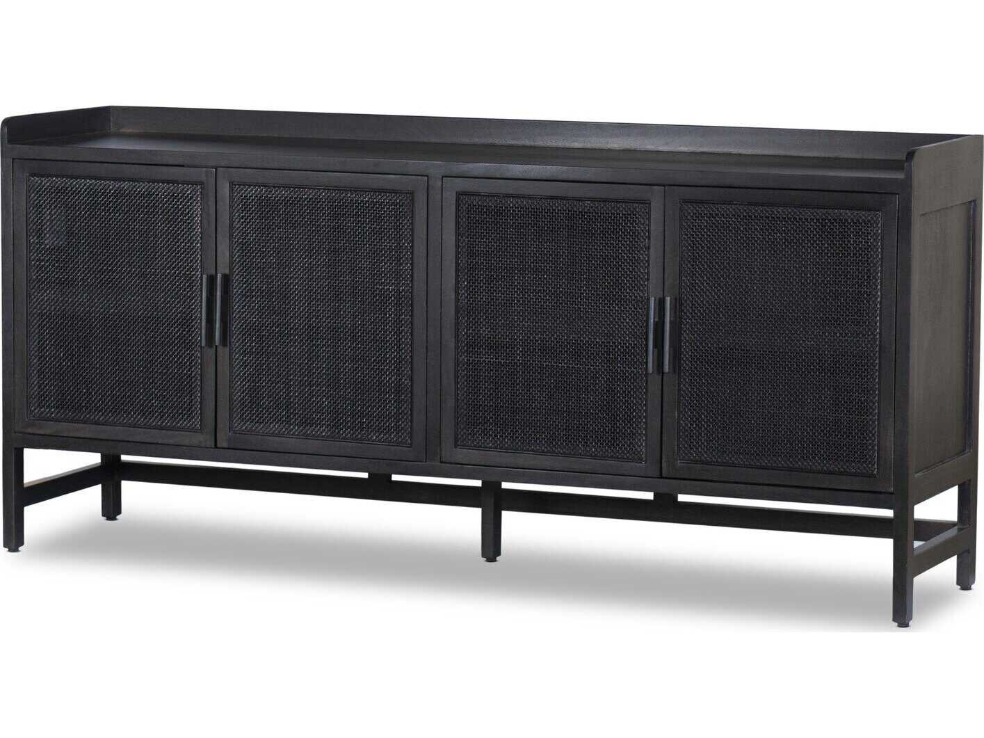 Four Hands Leighton Caprice Black Wash Mango  Wood Sideboard
