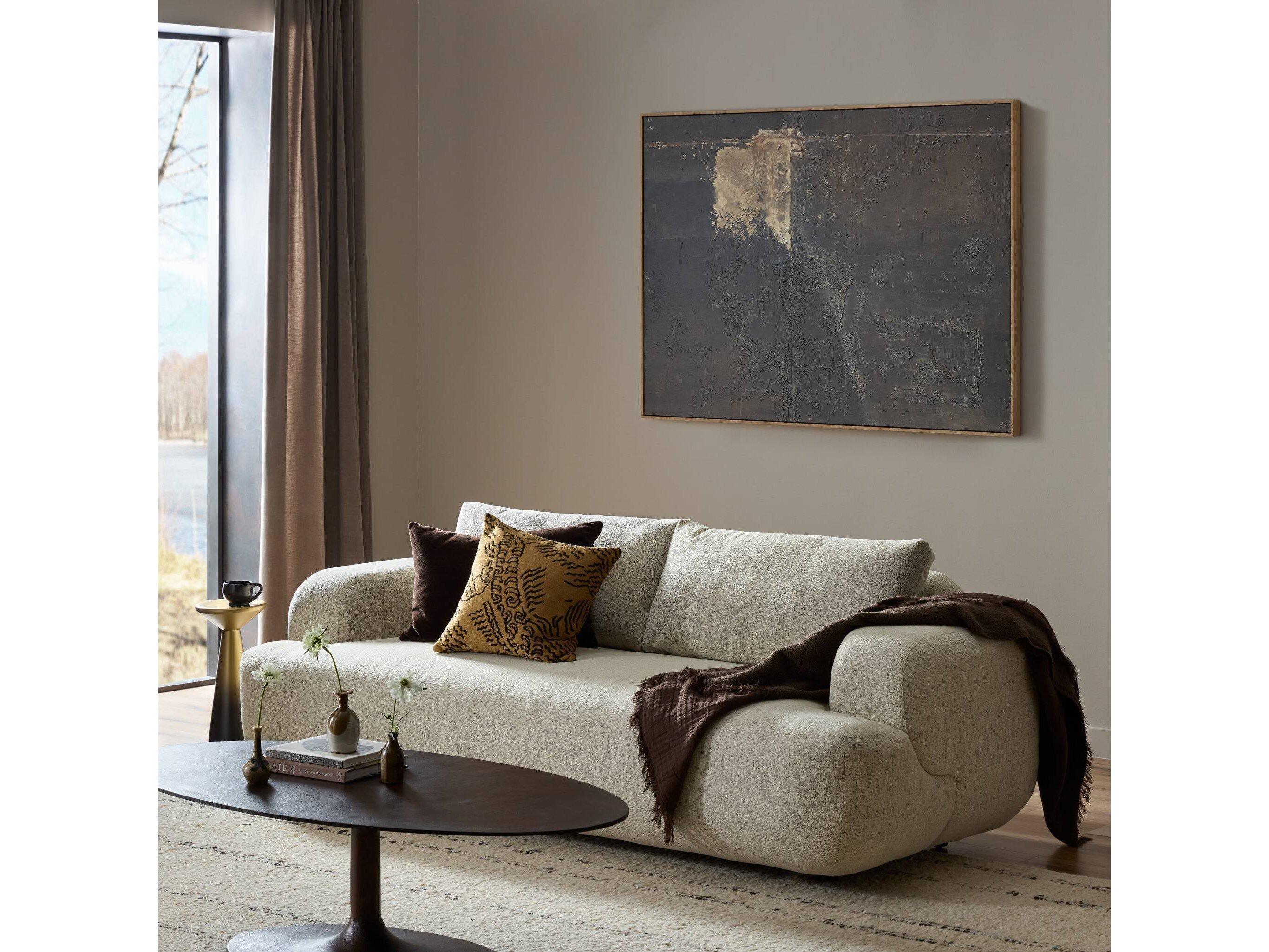 Four Hands Centrale Benito Plushtone Linen Sofa