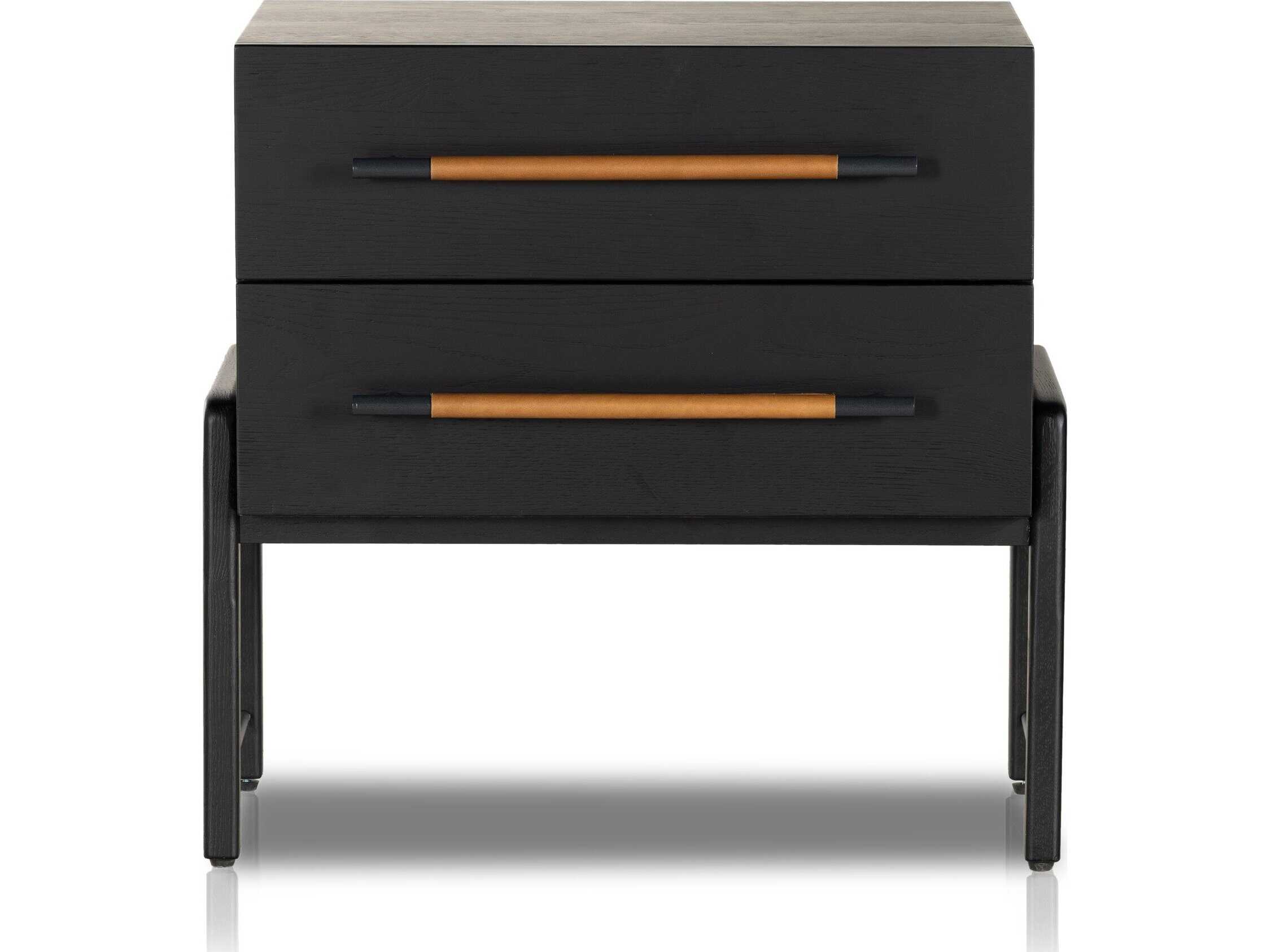 Four Hands Filmore Rosedale 2-Drawers Oak Wood Nightstand