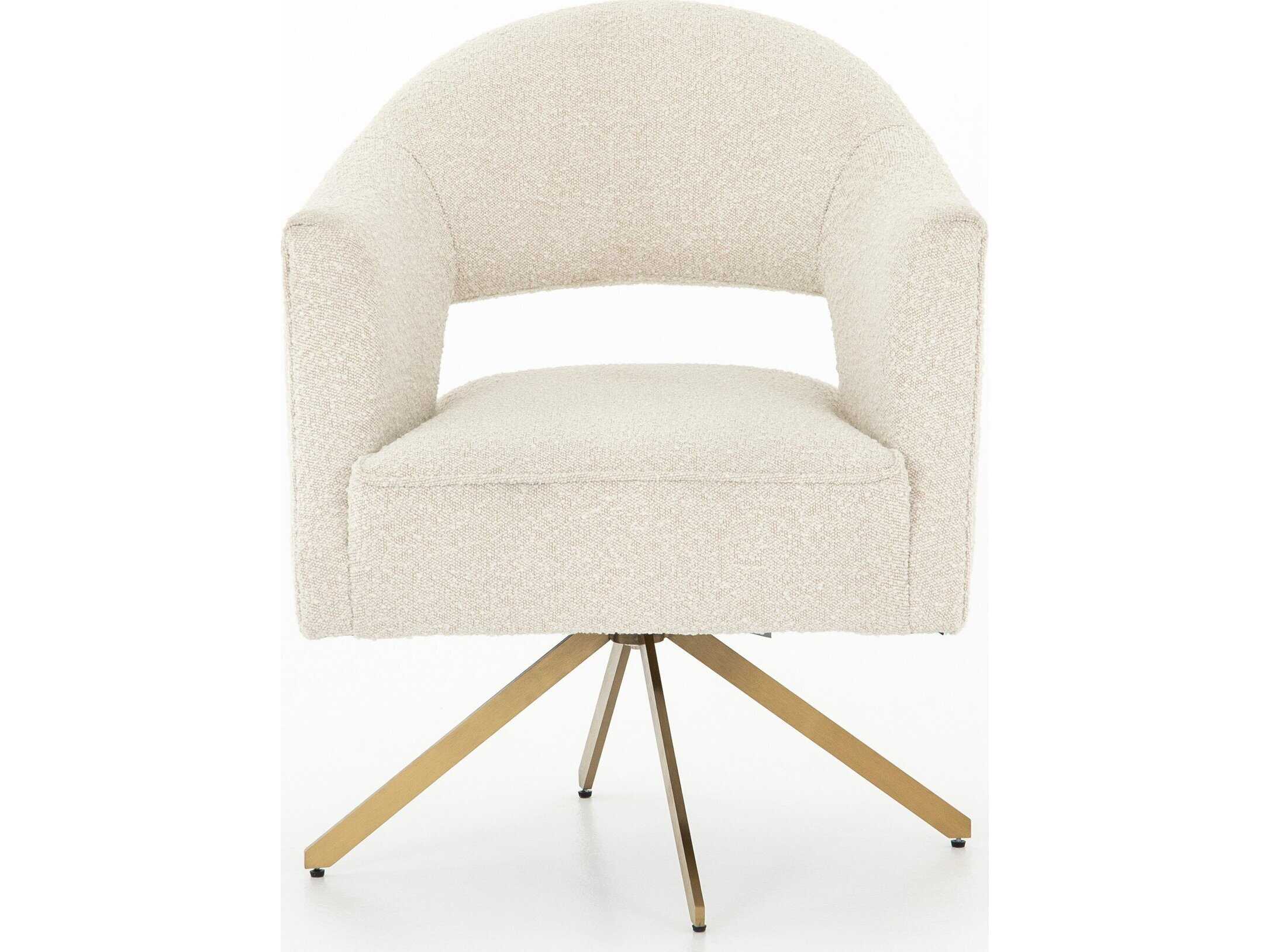 Four Hands Grayson Beige Upholstered Swivel Office Chair