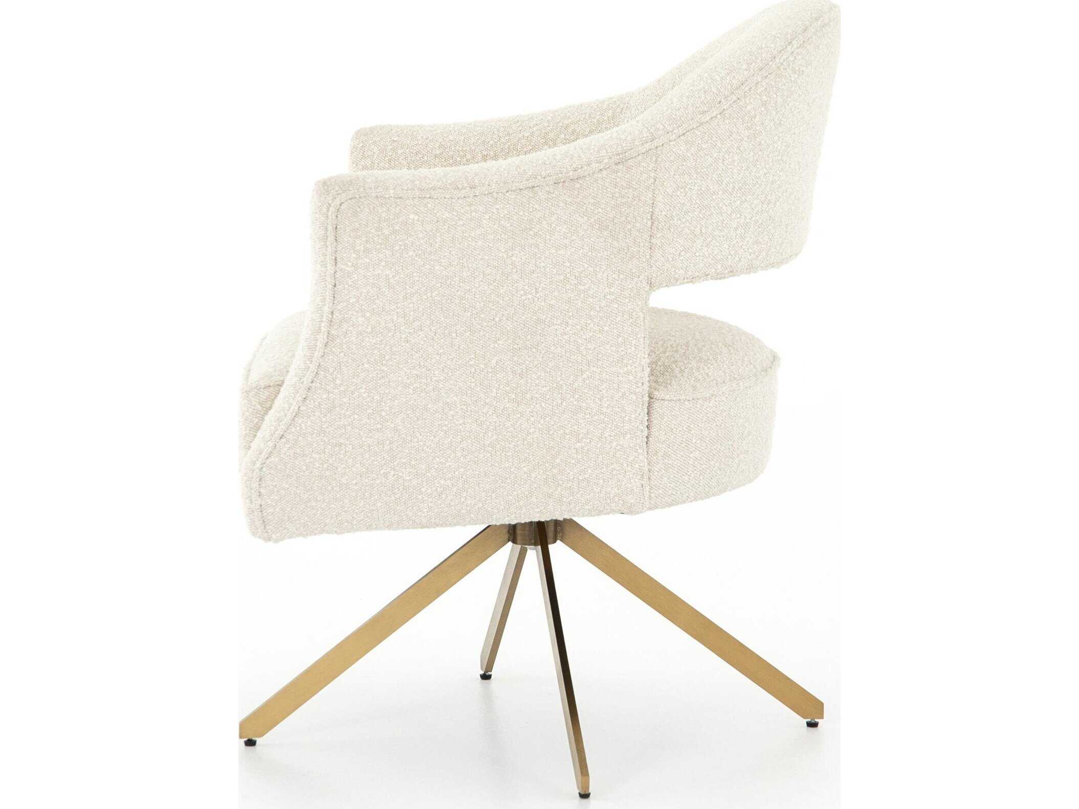 Four Hands Grayson Beige Upholstered Swivel Office Chair