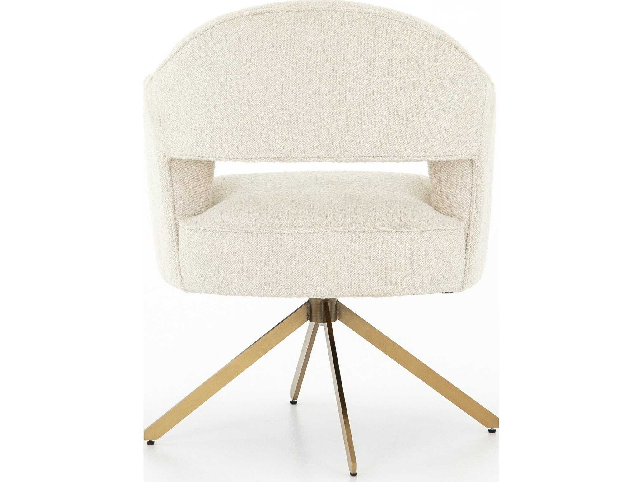 Four Hands Grayson Beige Upholstered Swivel Office Chair