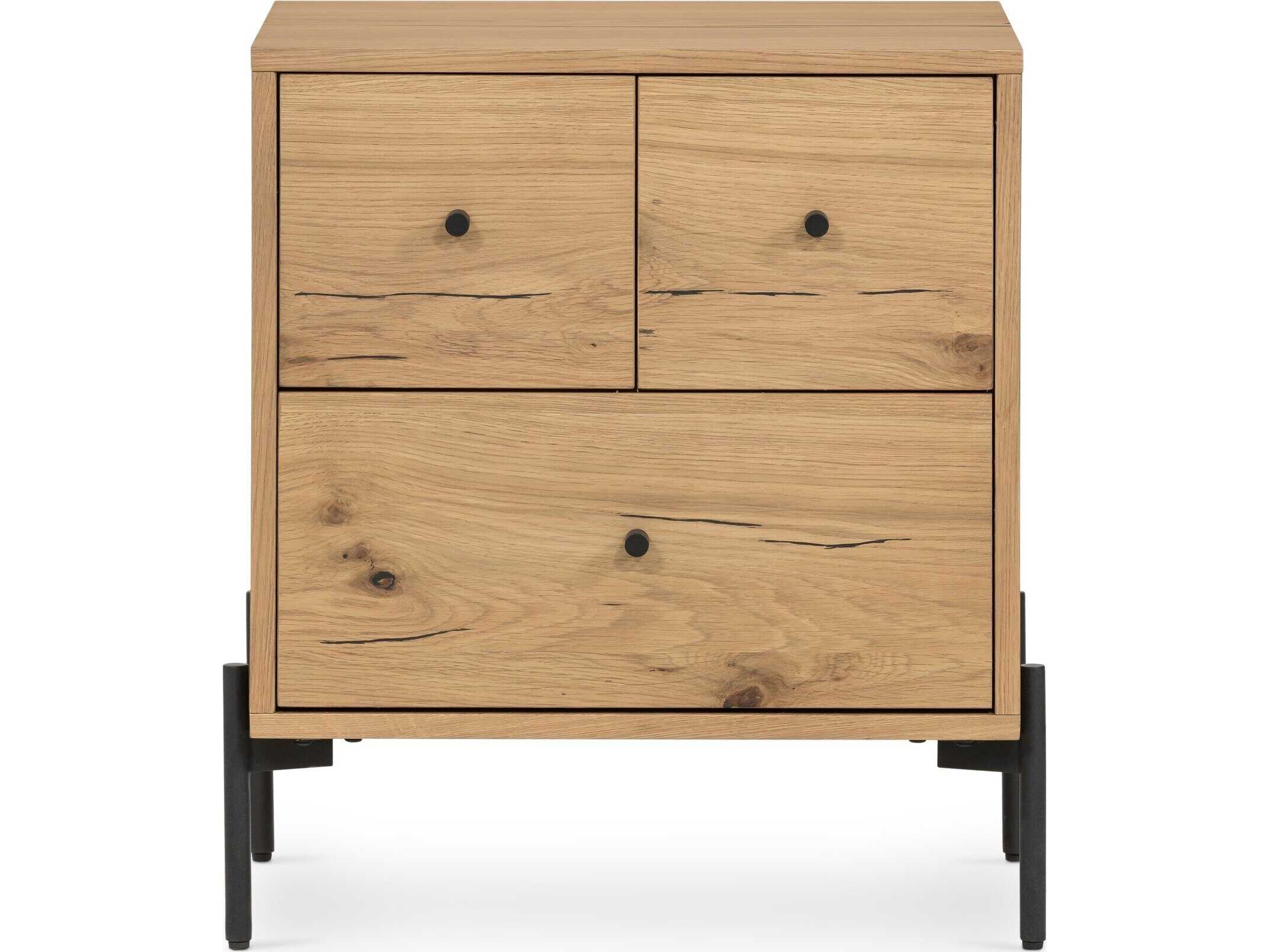 Four Hands Haiden Eaton Light Oak Resin Oak Wood Nightstand