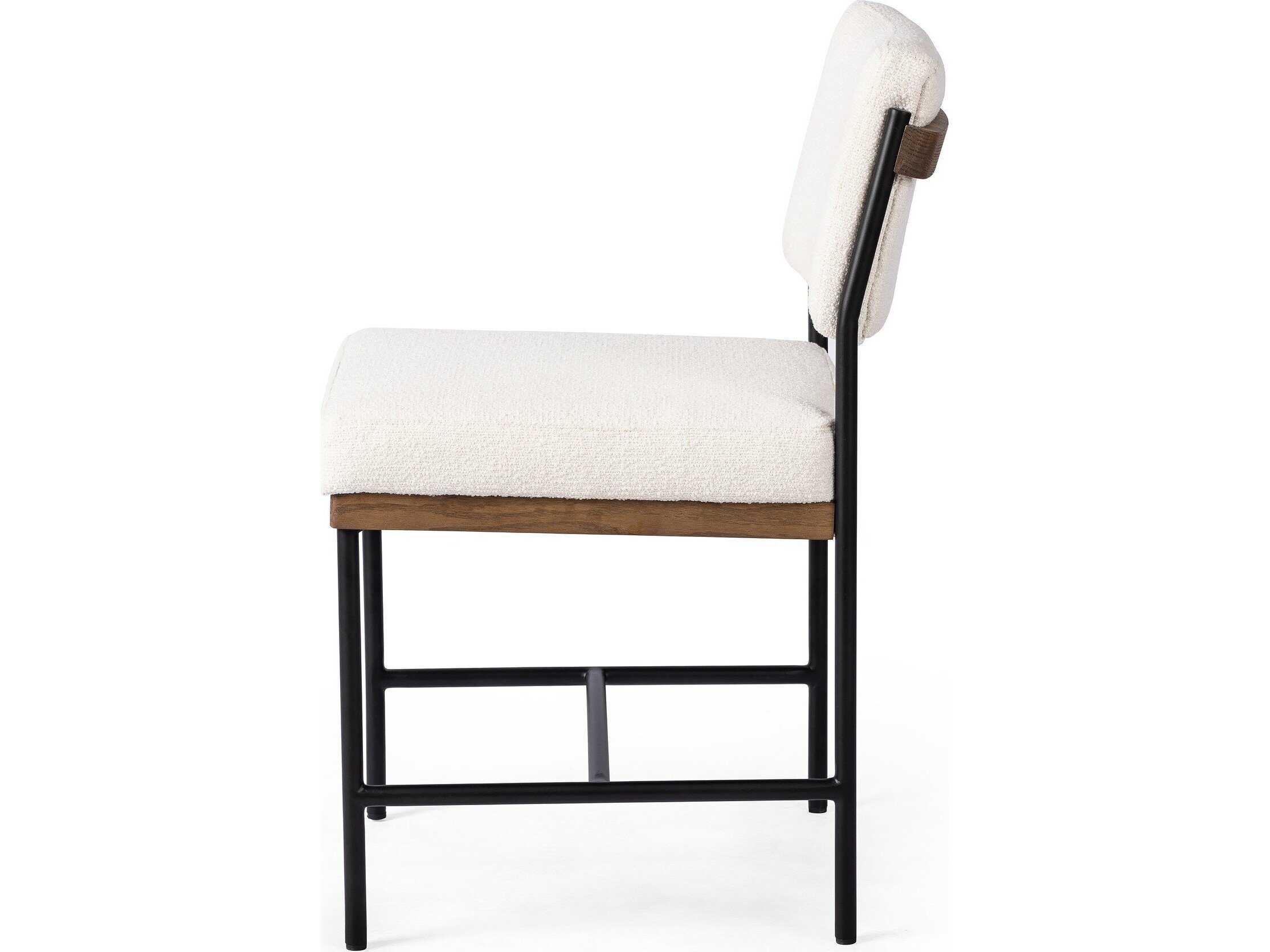 Four Hands Ashford Benton Fayette Cloud Upholstered Oak Wood Dining Chair