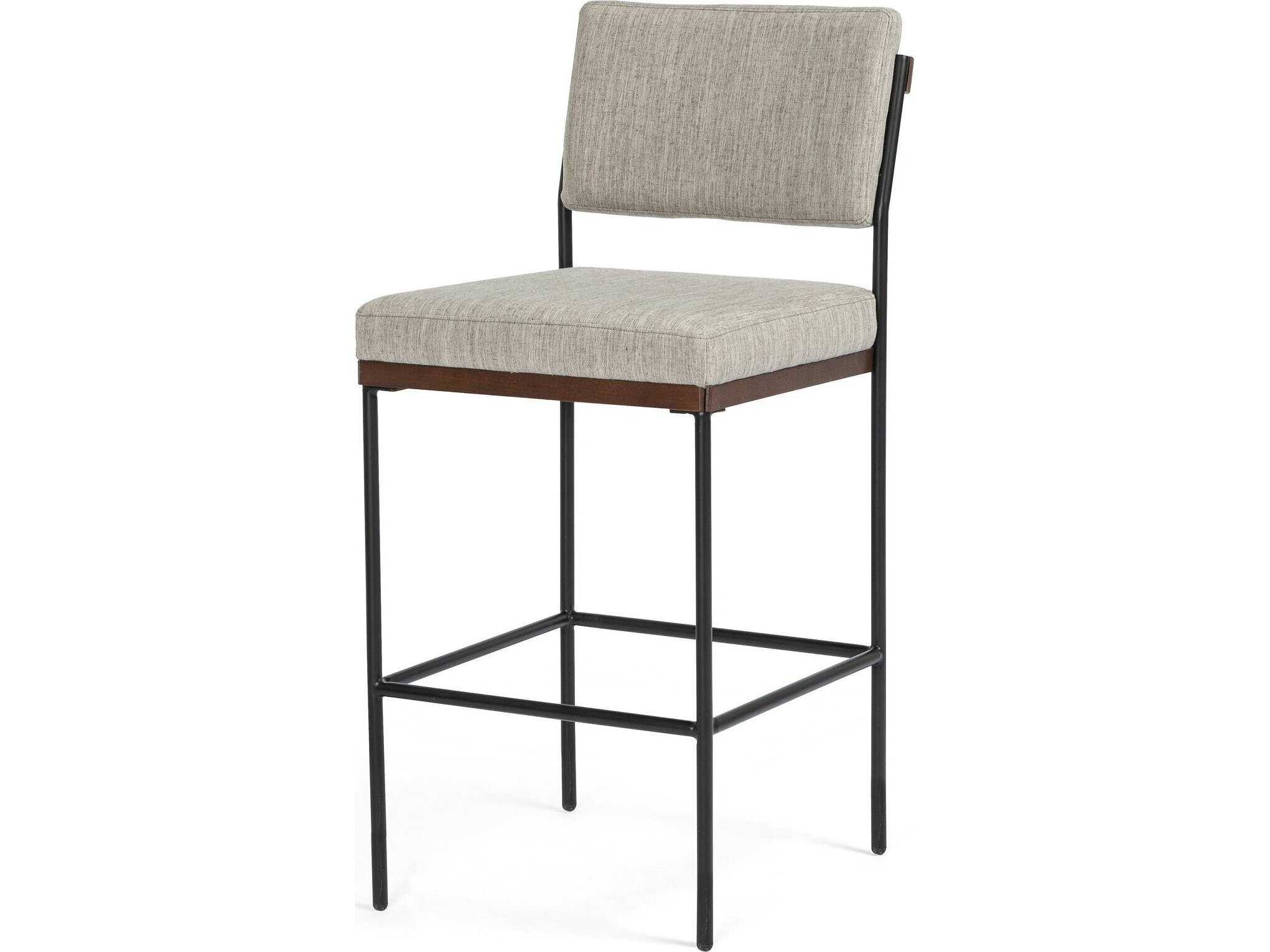 Four Hands Ashford Benton Savile Flannel Bar Stool