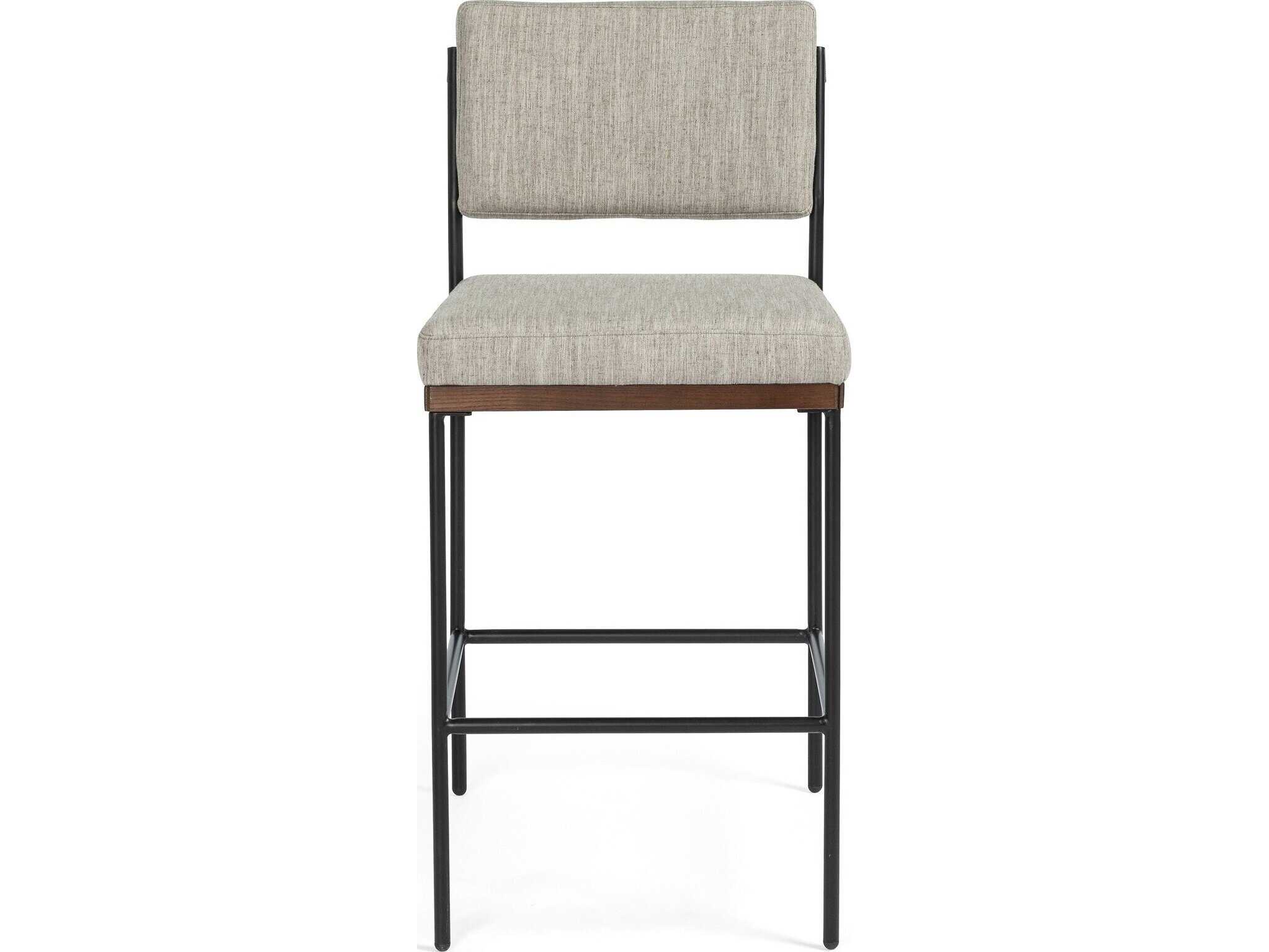 Four Hands Ashford Benton Savile Flannel Bar Stool