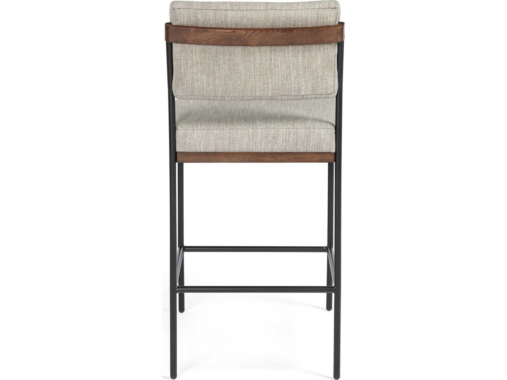 Four Hands Ashford Benton Savile Flannel Bar Stool
