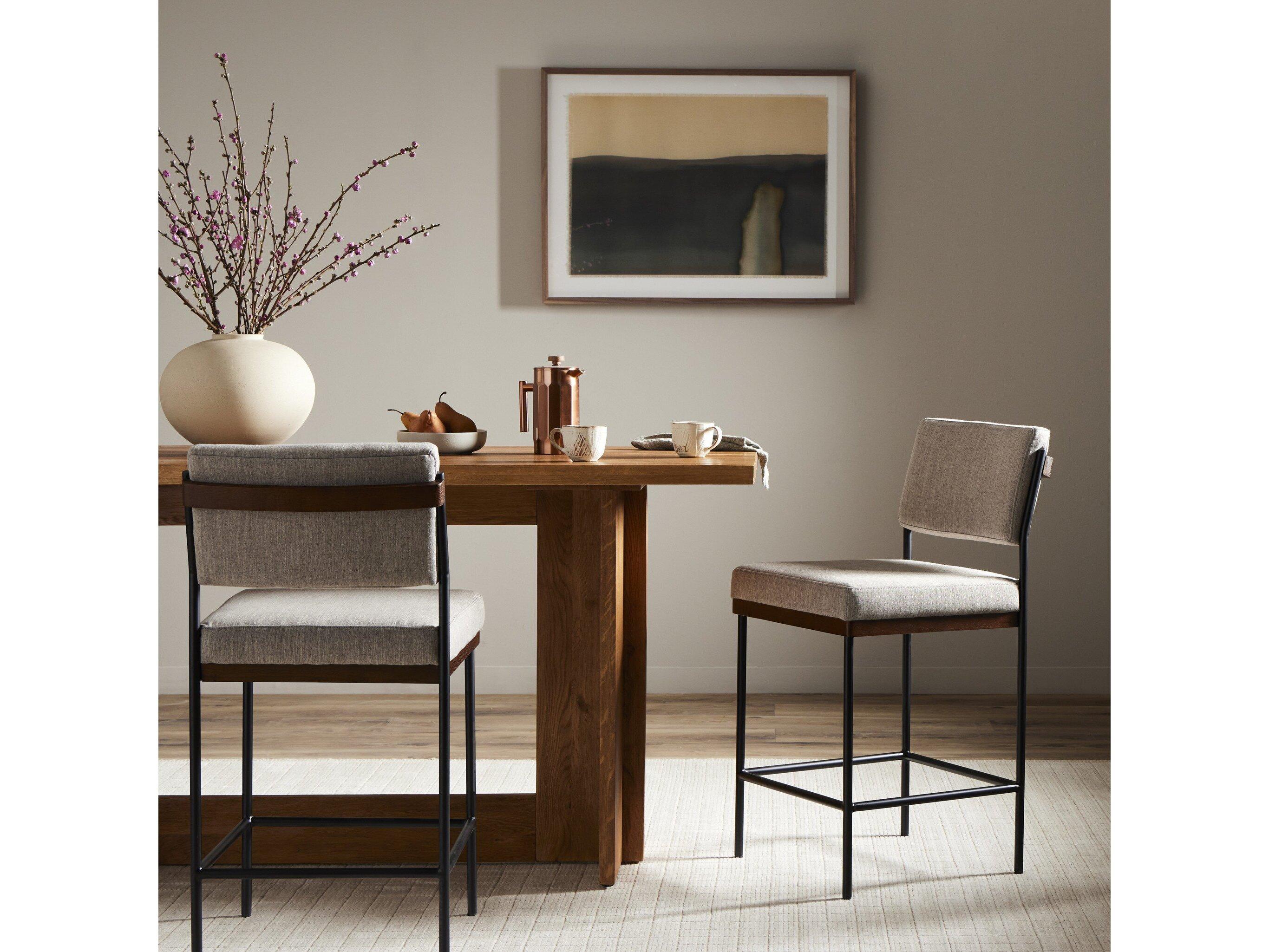 Four Hands Ashford Benton Savile Flannel Counter Stool