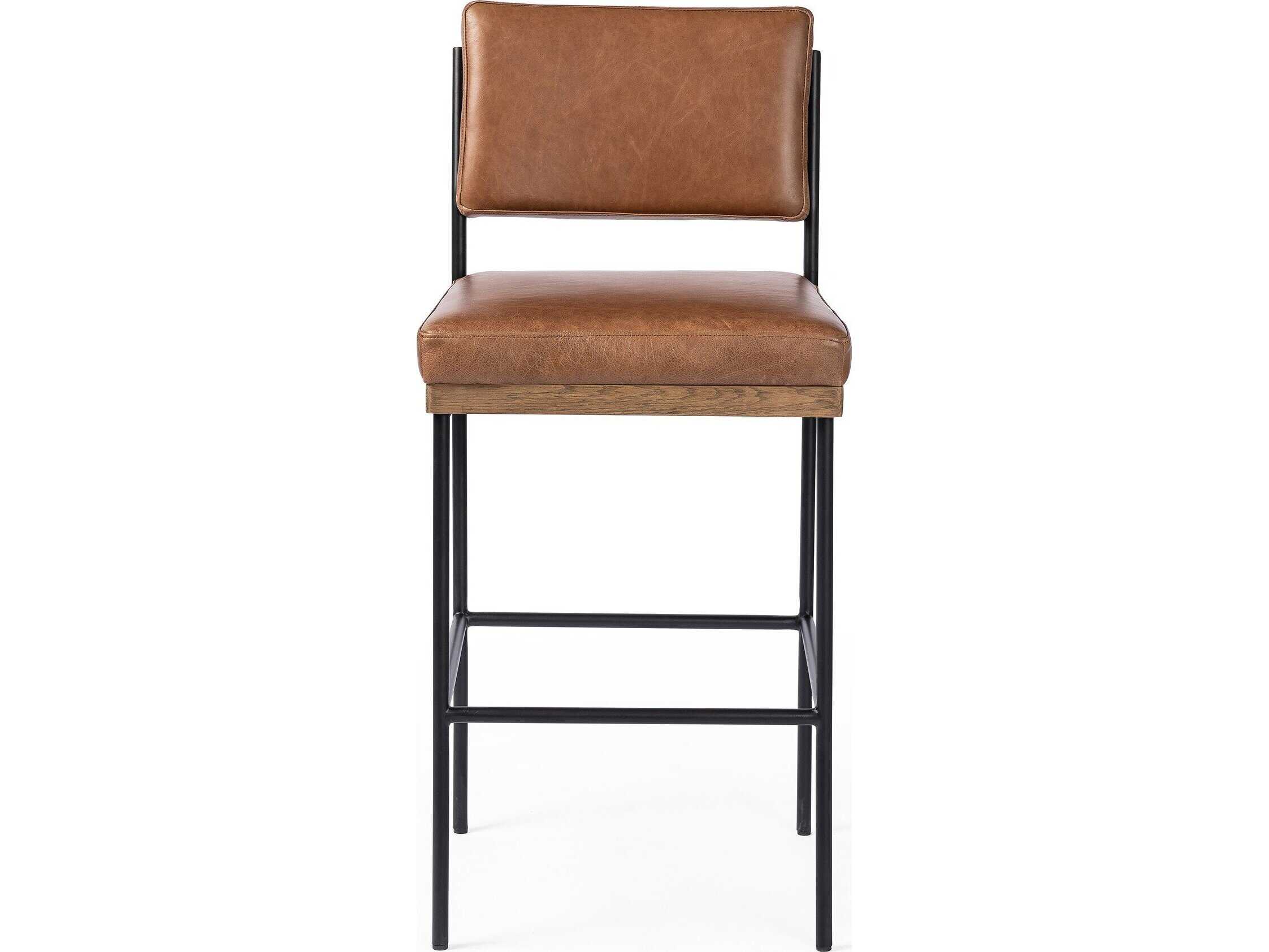 Four Hands Ashford Benton Sonoma Chestnut Bar Stool