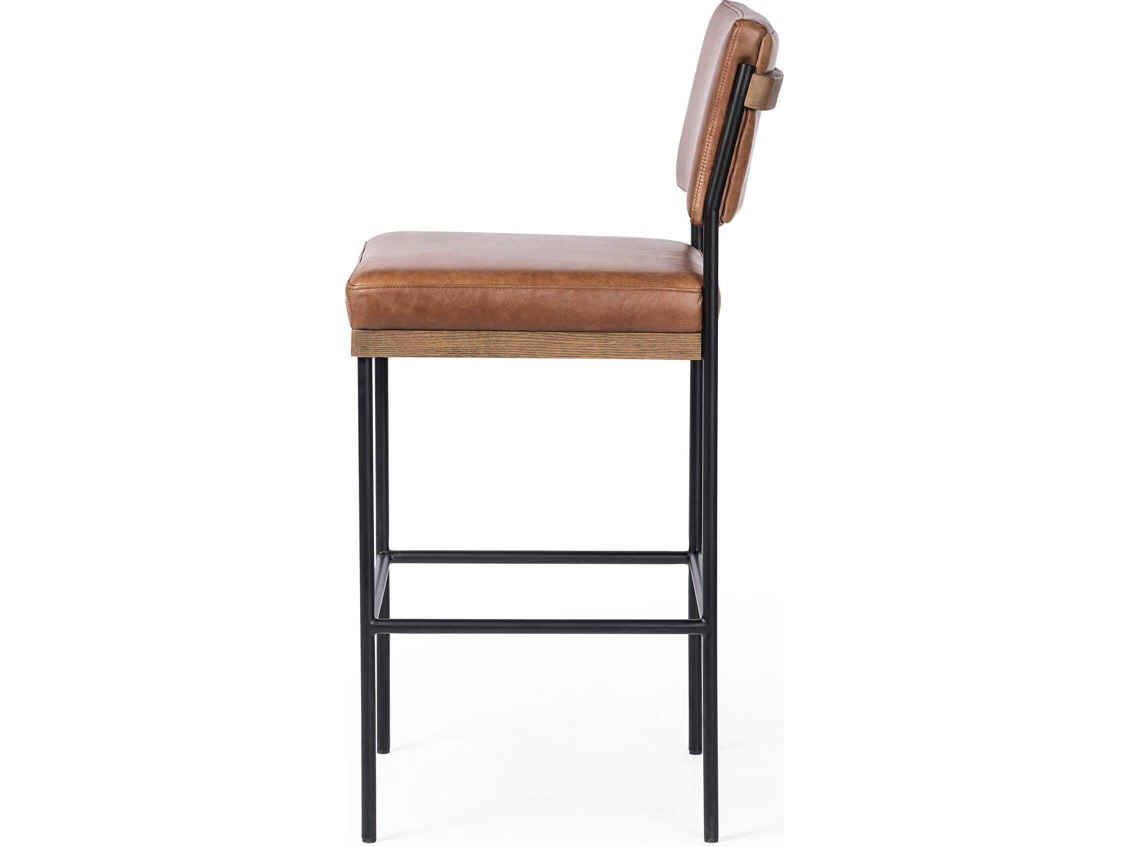 Four Hands Ashford Benton Sonoma Chestnut Bar Stool