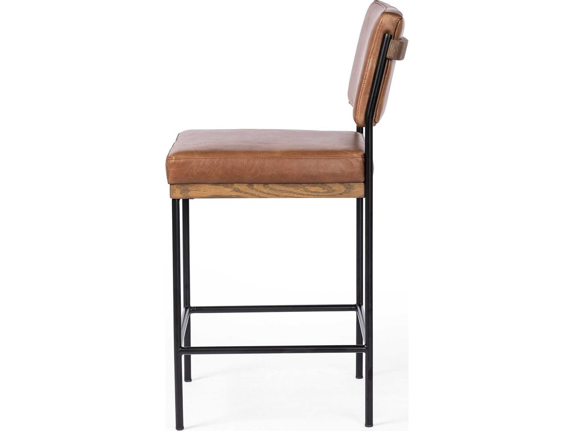 Four Hands Ashford Benton Sonoma Chestnut Counter Stool