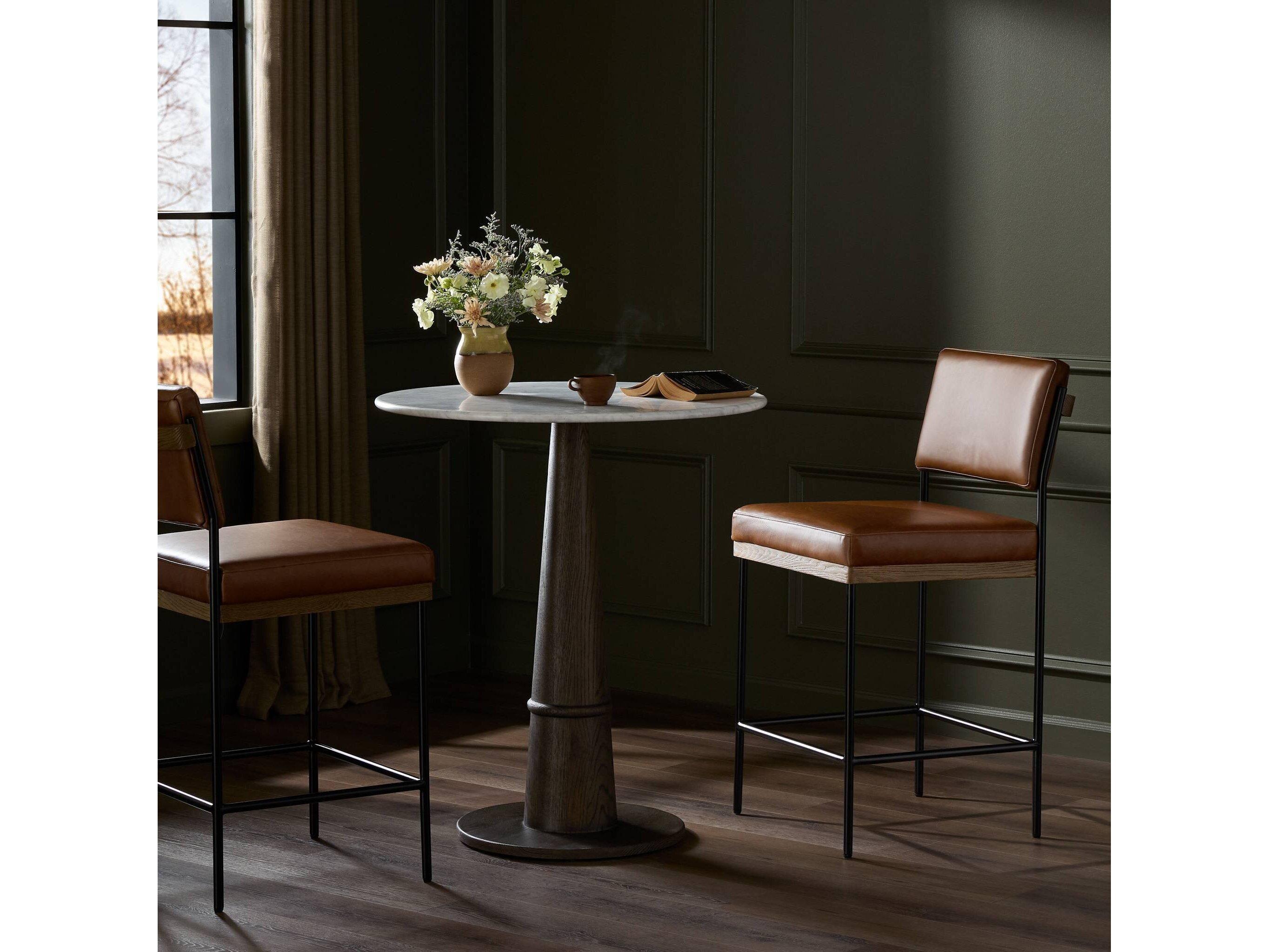 Four Hands Ashford Benton Sonoma Chestnut Counter Stool