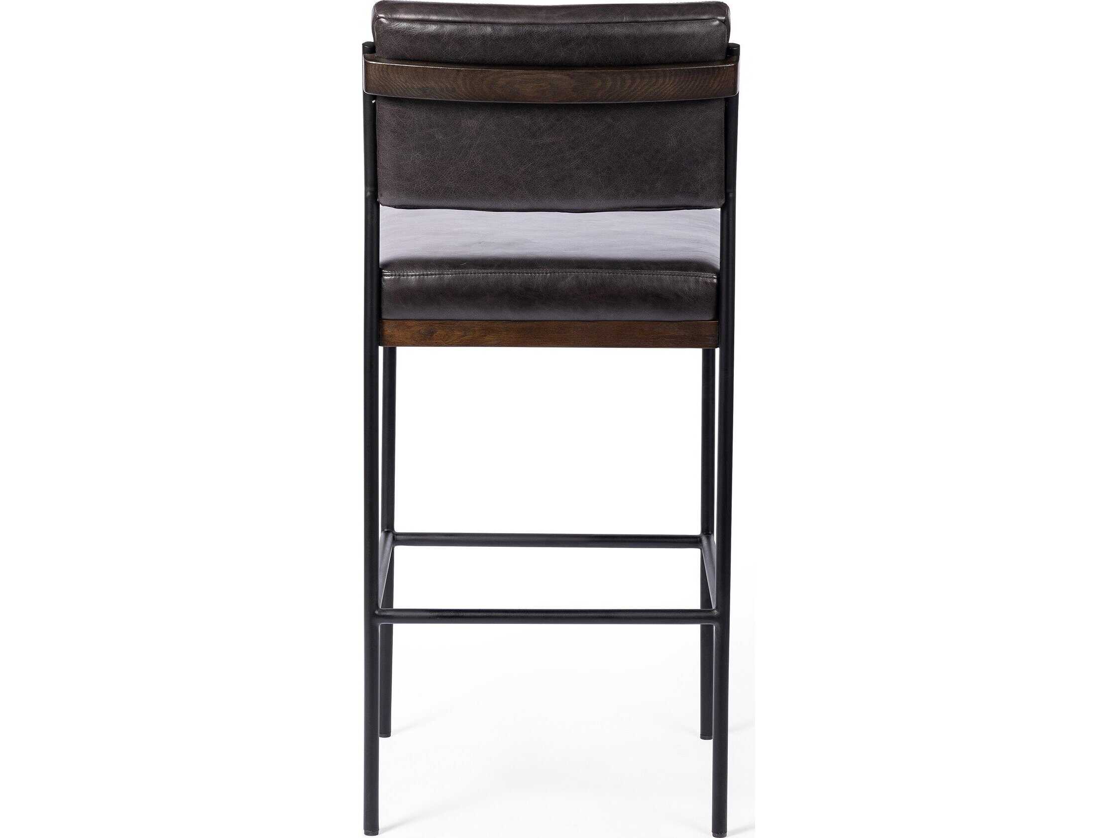 Four Hands Ashford Benton Sonoma Black Counter Stool
