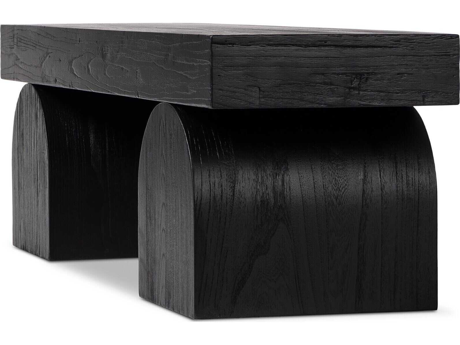 Four Hands Wells Black Elm Nettlewood Accent Bench