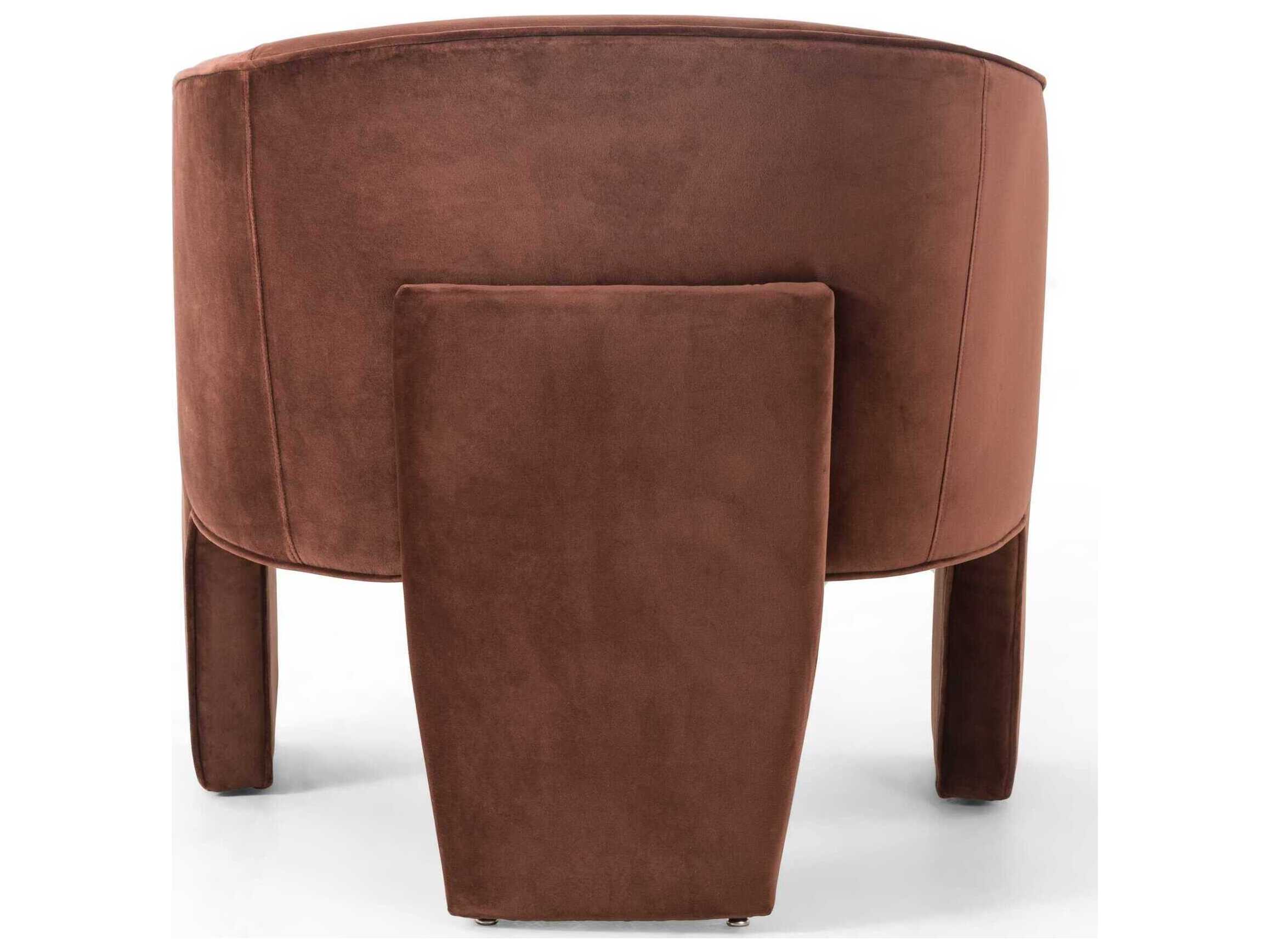 Four Hands Grayson Fae Orange Fabric Accent Chair