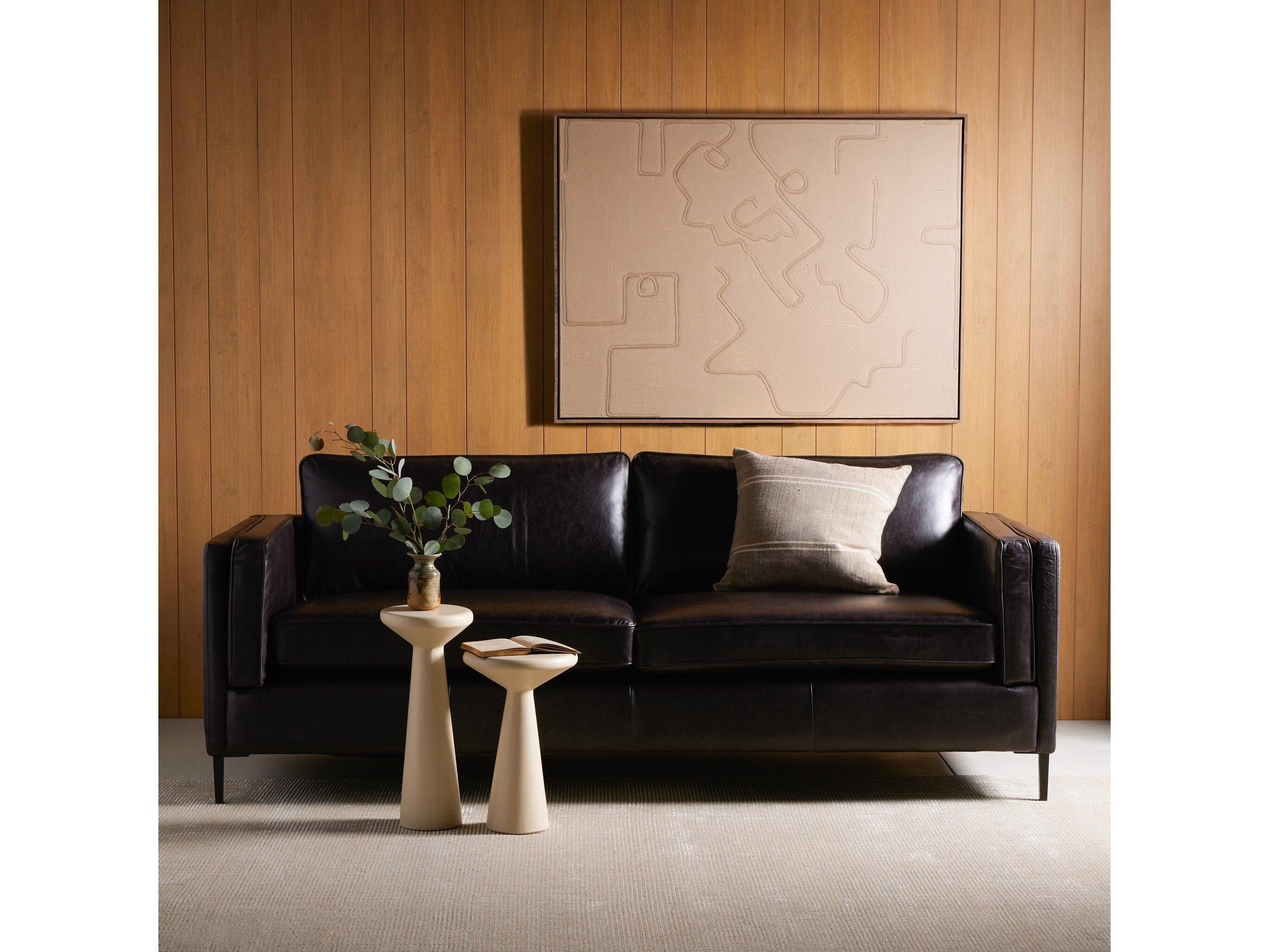 Four Hands Norwood Emery Sonoma Black Upholstered Sofa