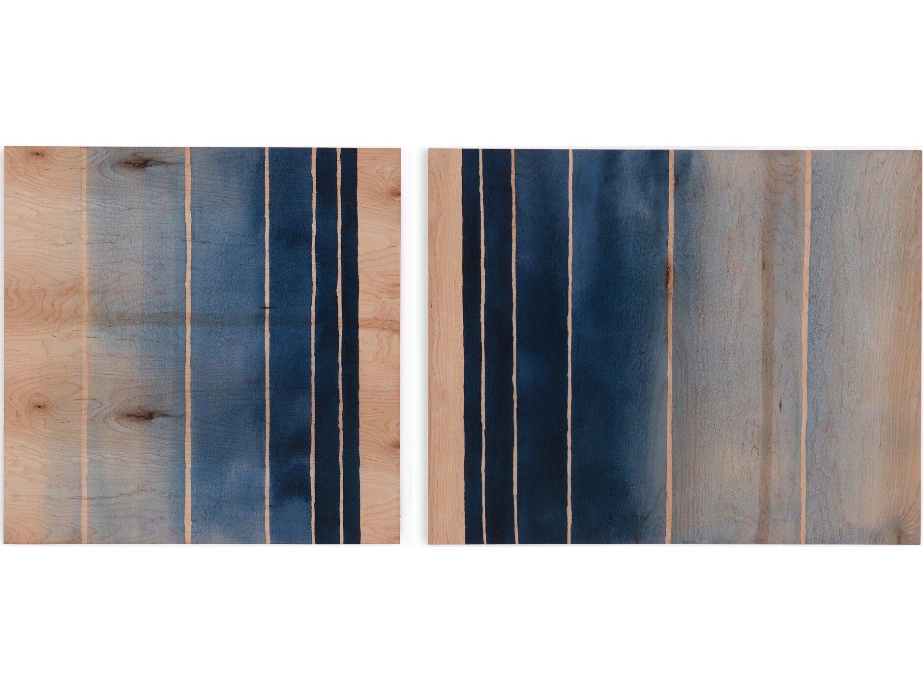 Four Hands Art Studio Maple Box Deep End Diptych By Jess Engle Canvas Wall Art Set of 2