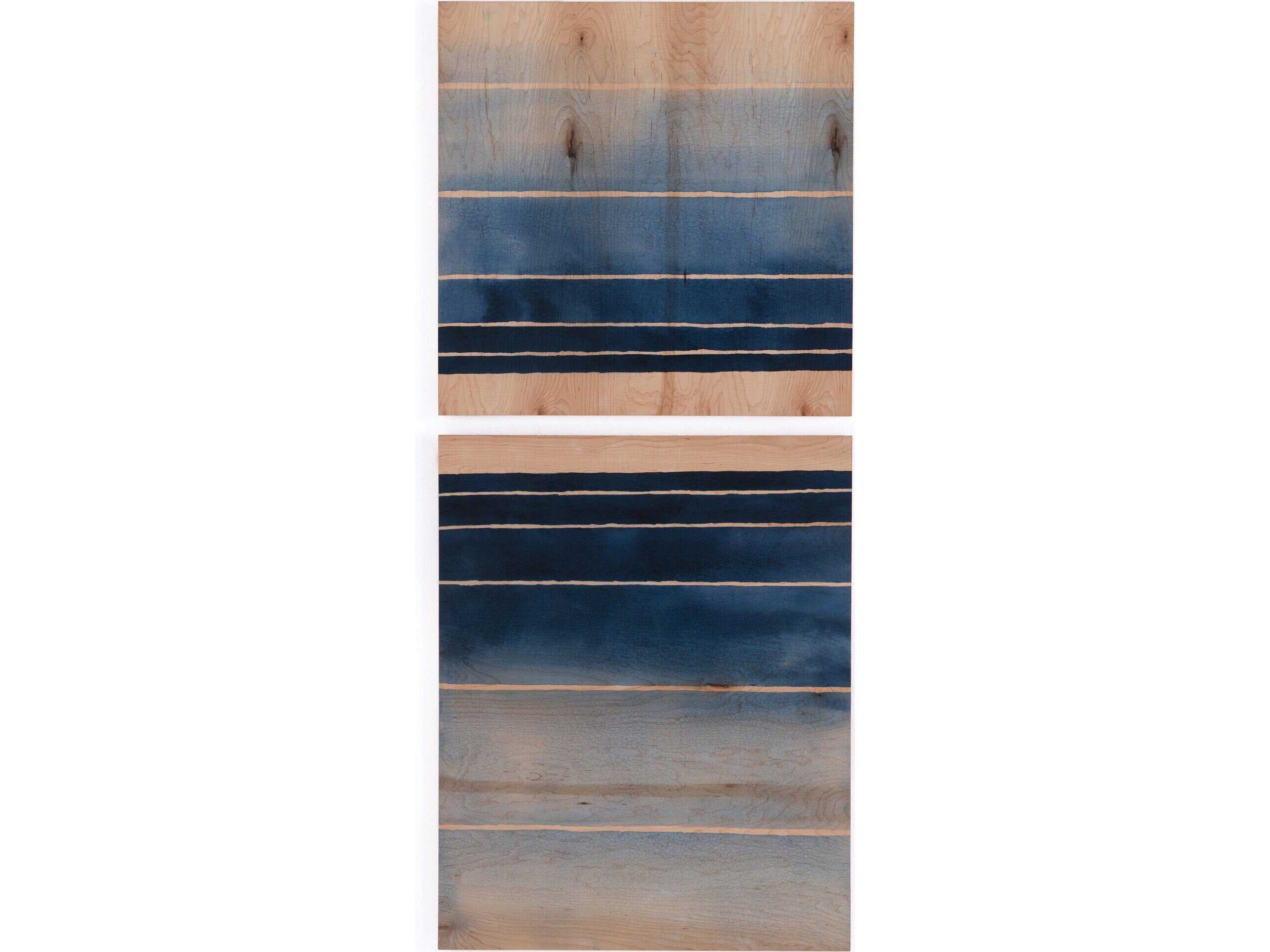 Four Hands Art Studio Maple Box Deep End Diptych By Jess Engle Canvas Wall Art Set of 2