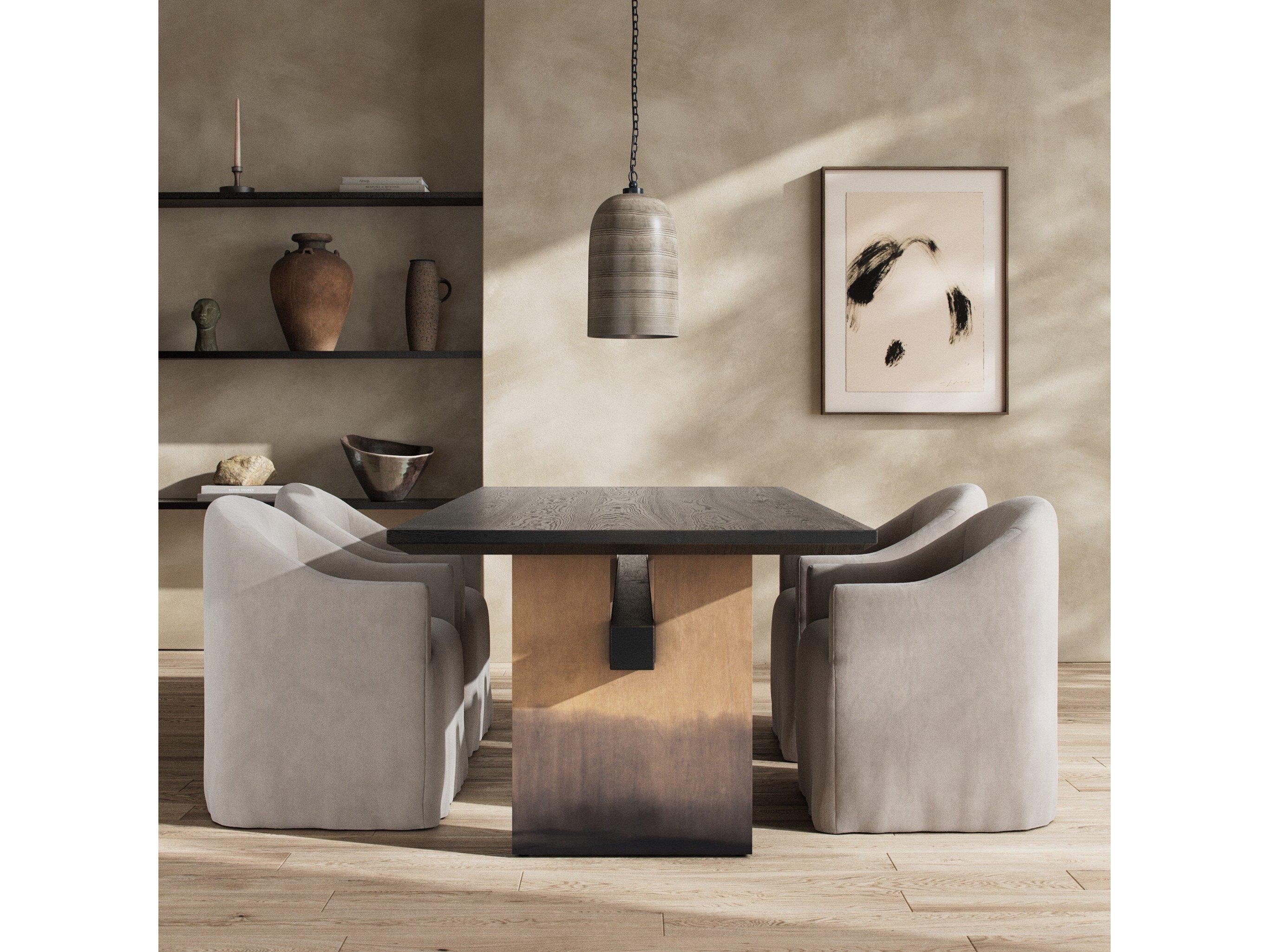 Four Hands Merritt Brennan Worn Black Dining Table