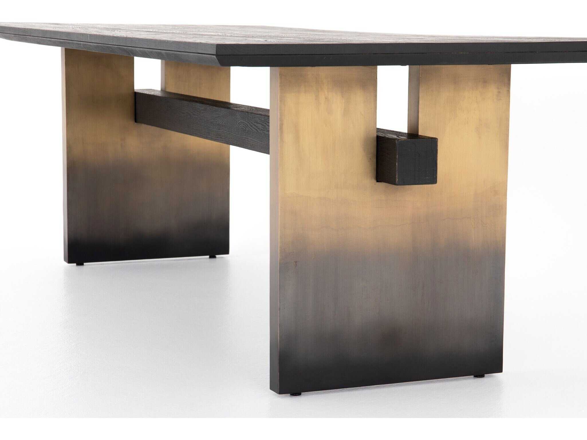 Luxecor Globetrotter Brennan Worn Black Dining Table