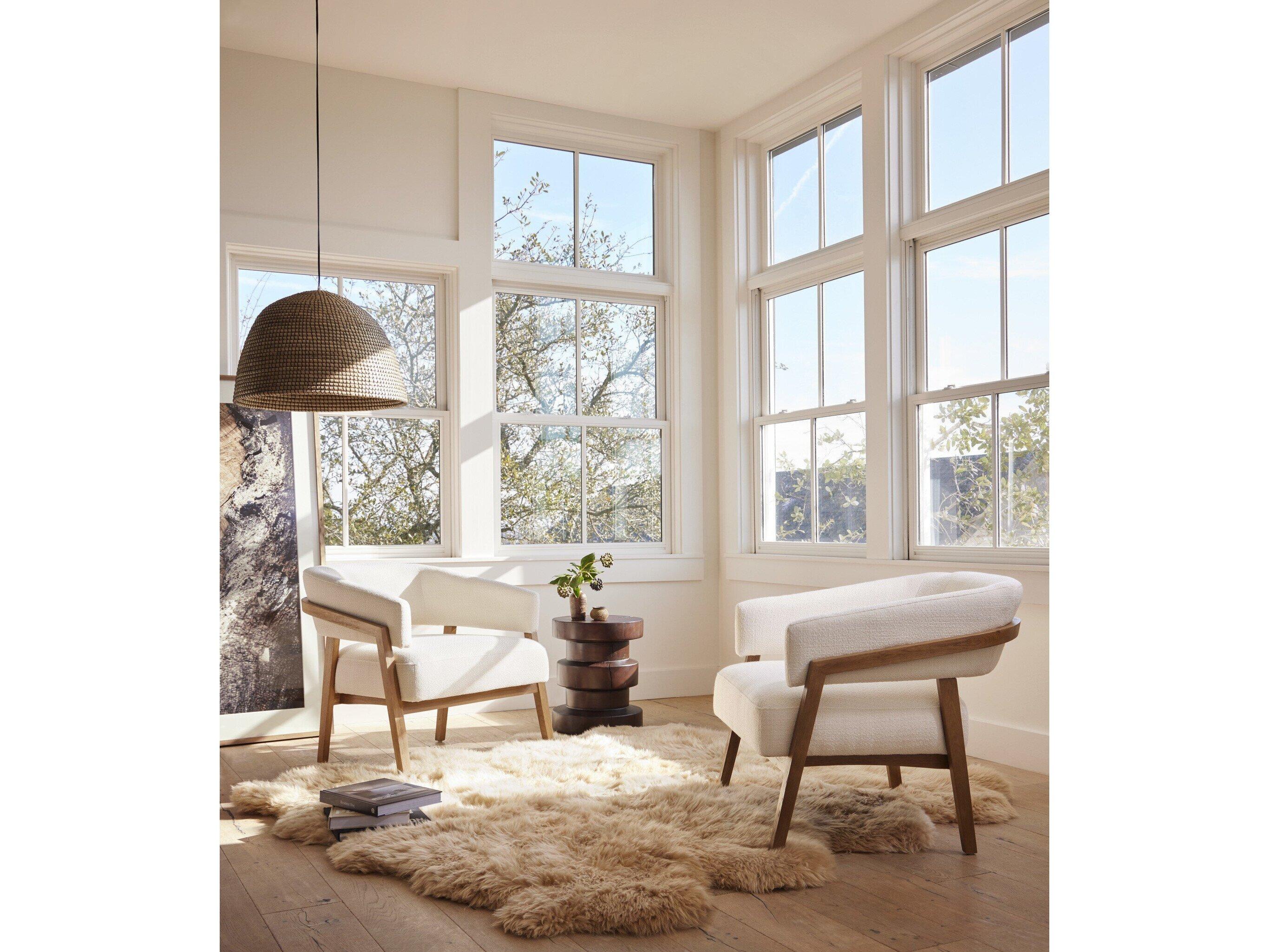 Four Hands Mateo Lalo 9 x 12 Beige Lambskin Rug