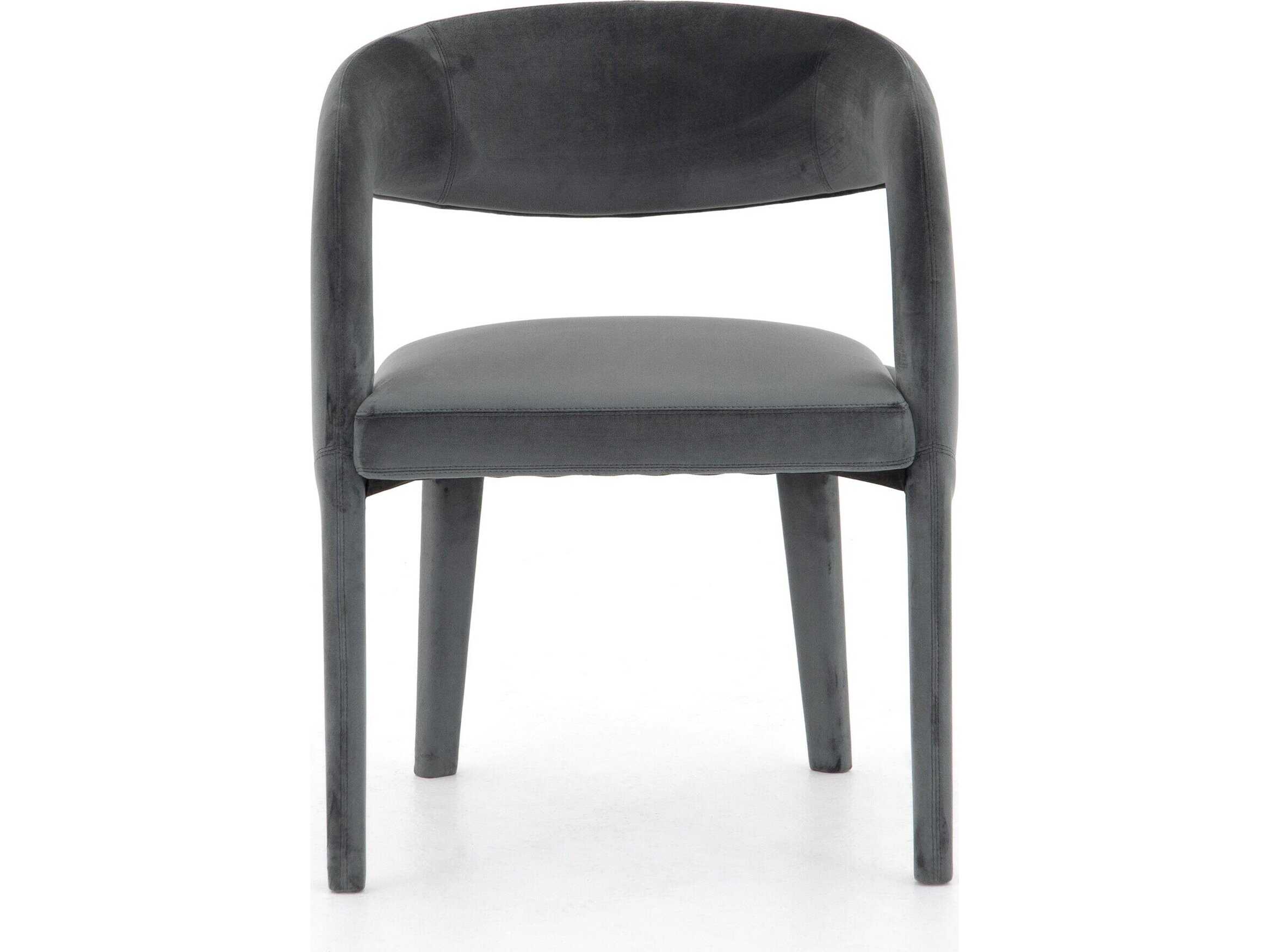 Four Hands Townsend Hawkins Dining Chair-Charcoal Velvet
