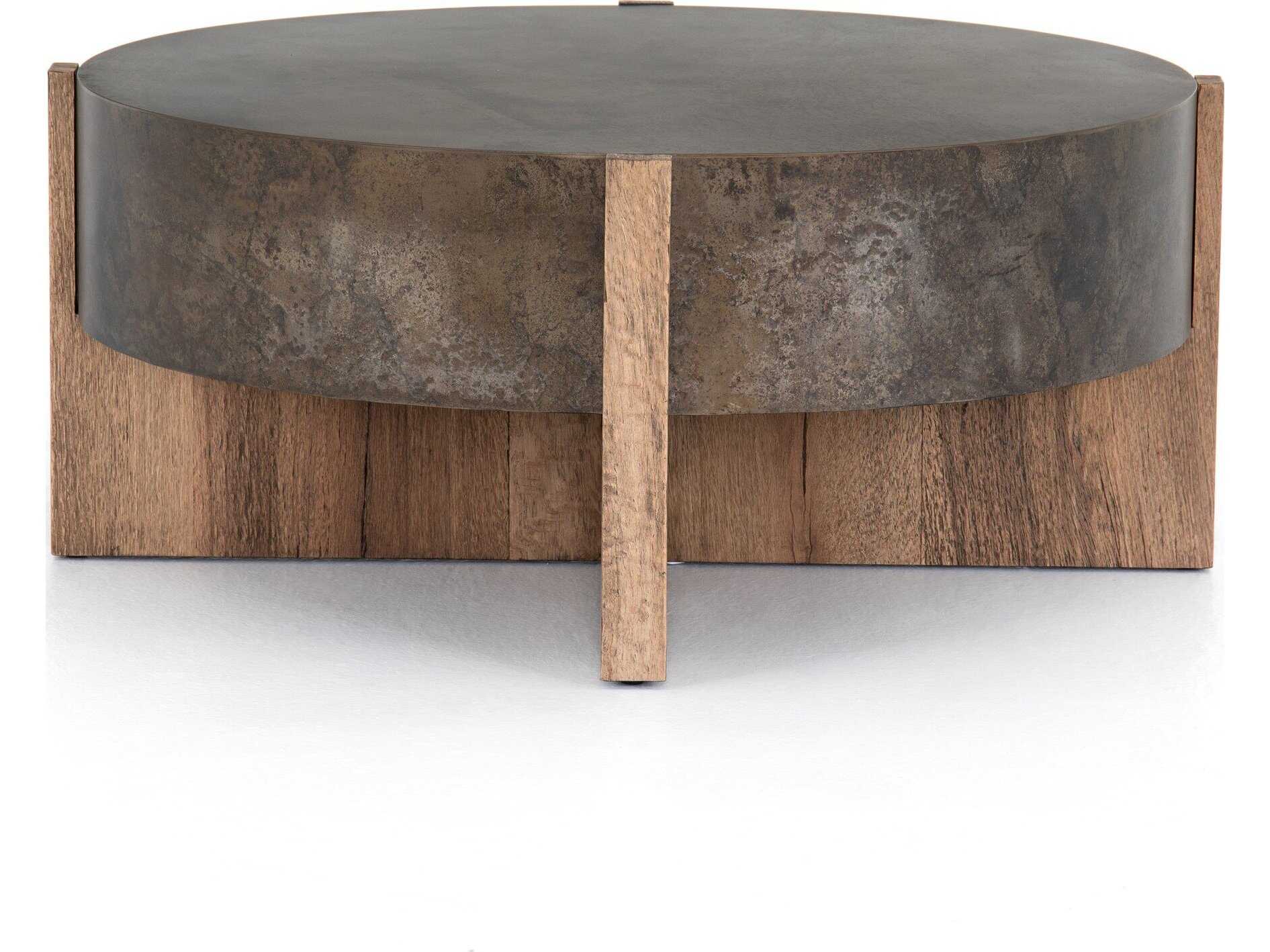 Four Hands Wesson Bingham Coffee Table-Rustic Oak