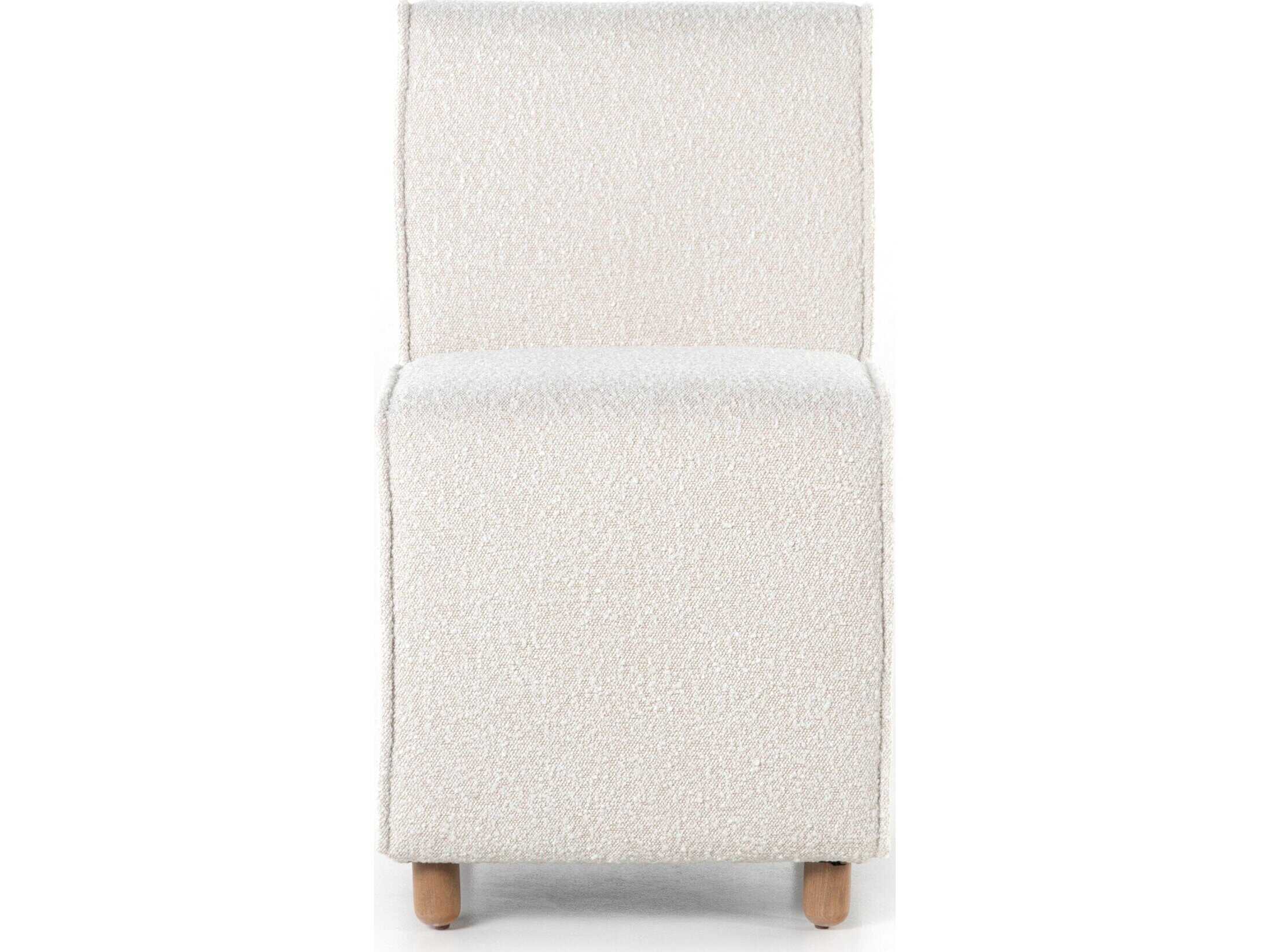 Four Hands Ashford Hobson Beech Wood Beige Upholstered Side Dining Chair