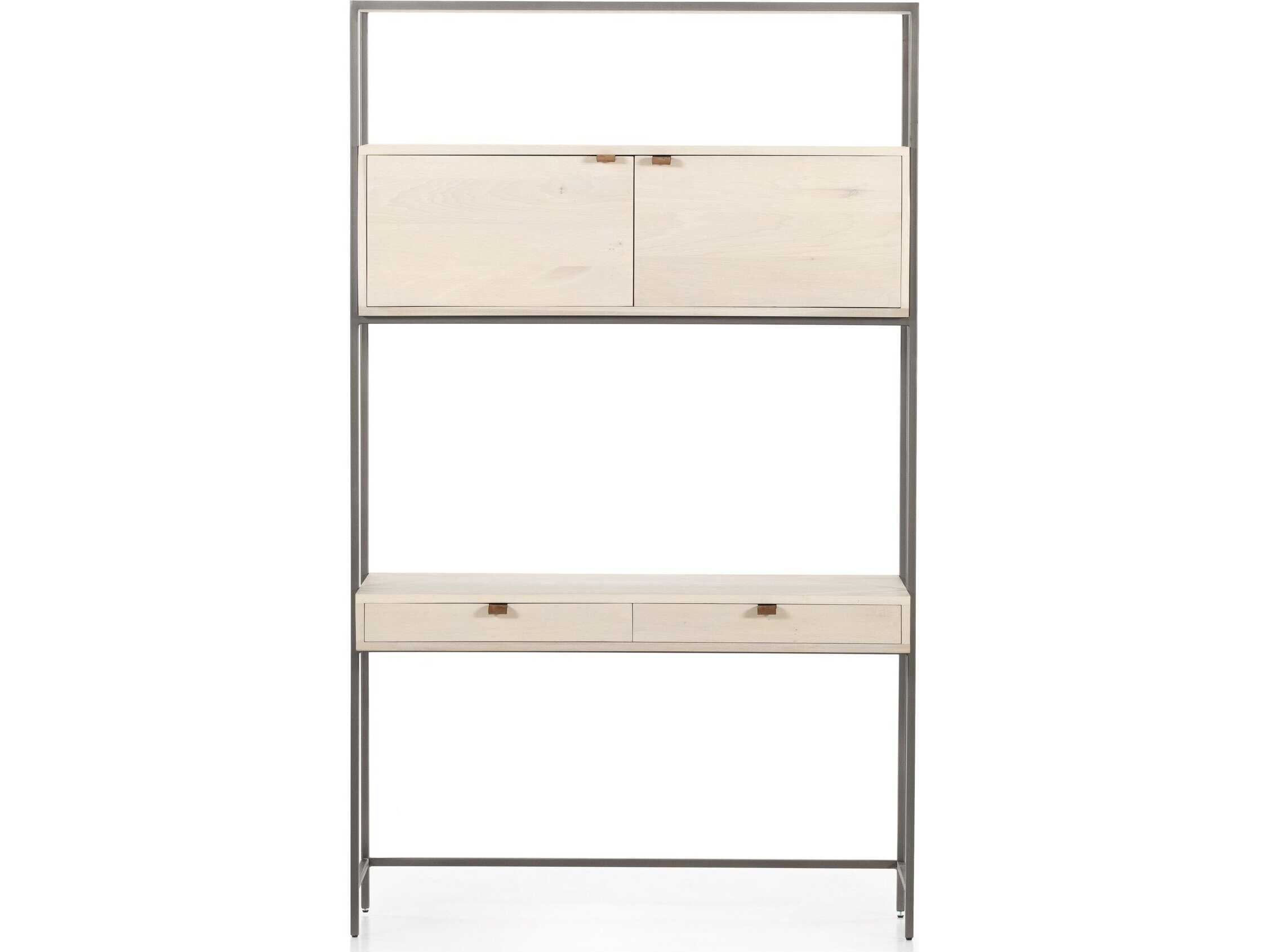 Four Hands Fulton Trey Dove Poplar  Wood Modular Wall Desk