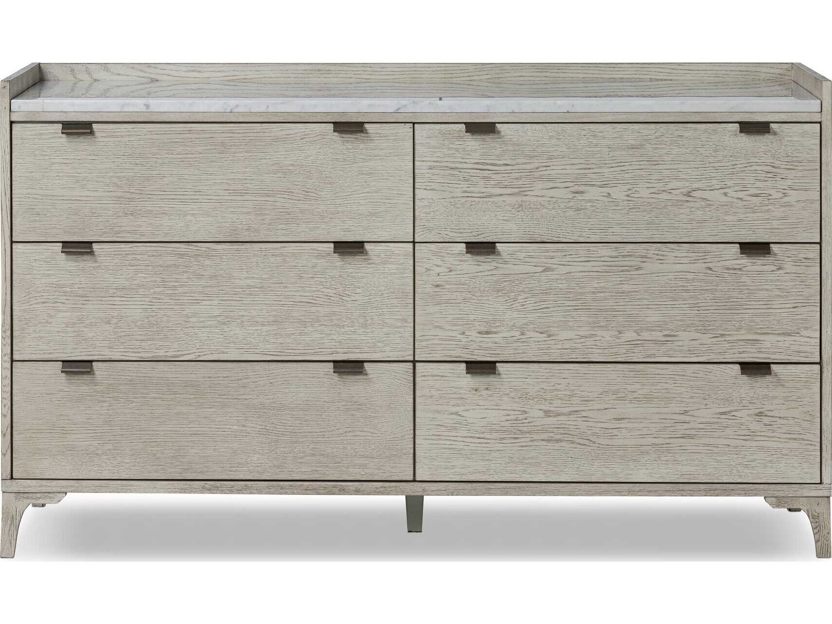 Four Hands Haiden Viggo 6-Drawers Oak Wood Double Dresser