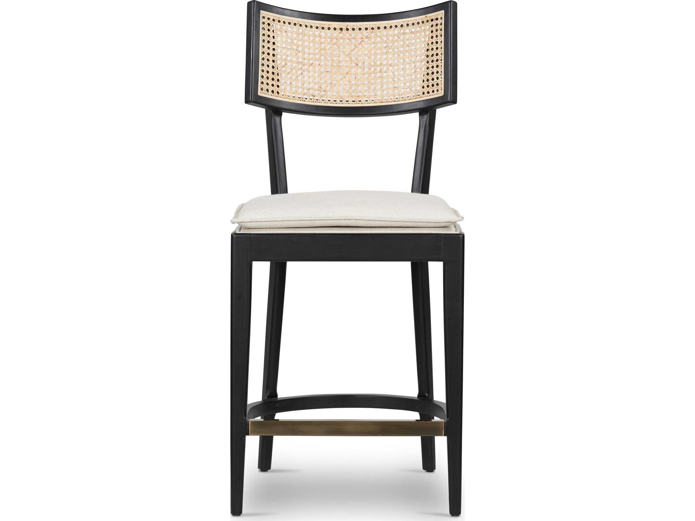 Four Hands Caswell Britt Savile Flax Upholstered Counter Stool