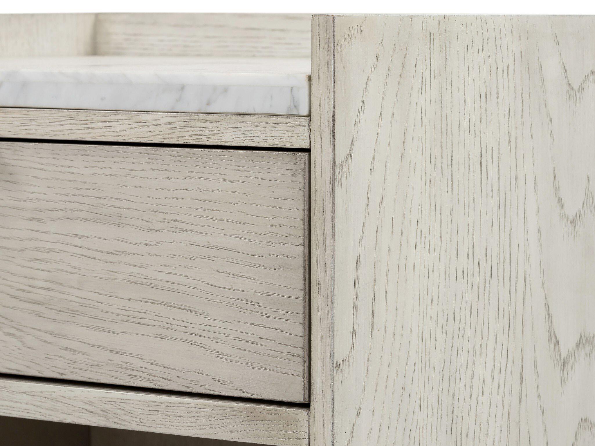 Four Hands Haiden Viggo 1-Drawer White Oak Wood Nightstand