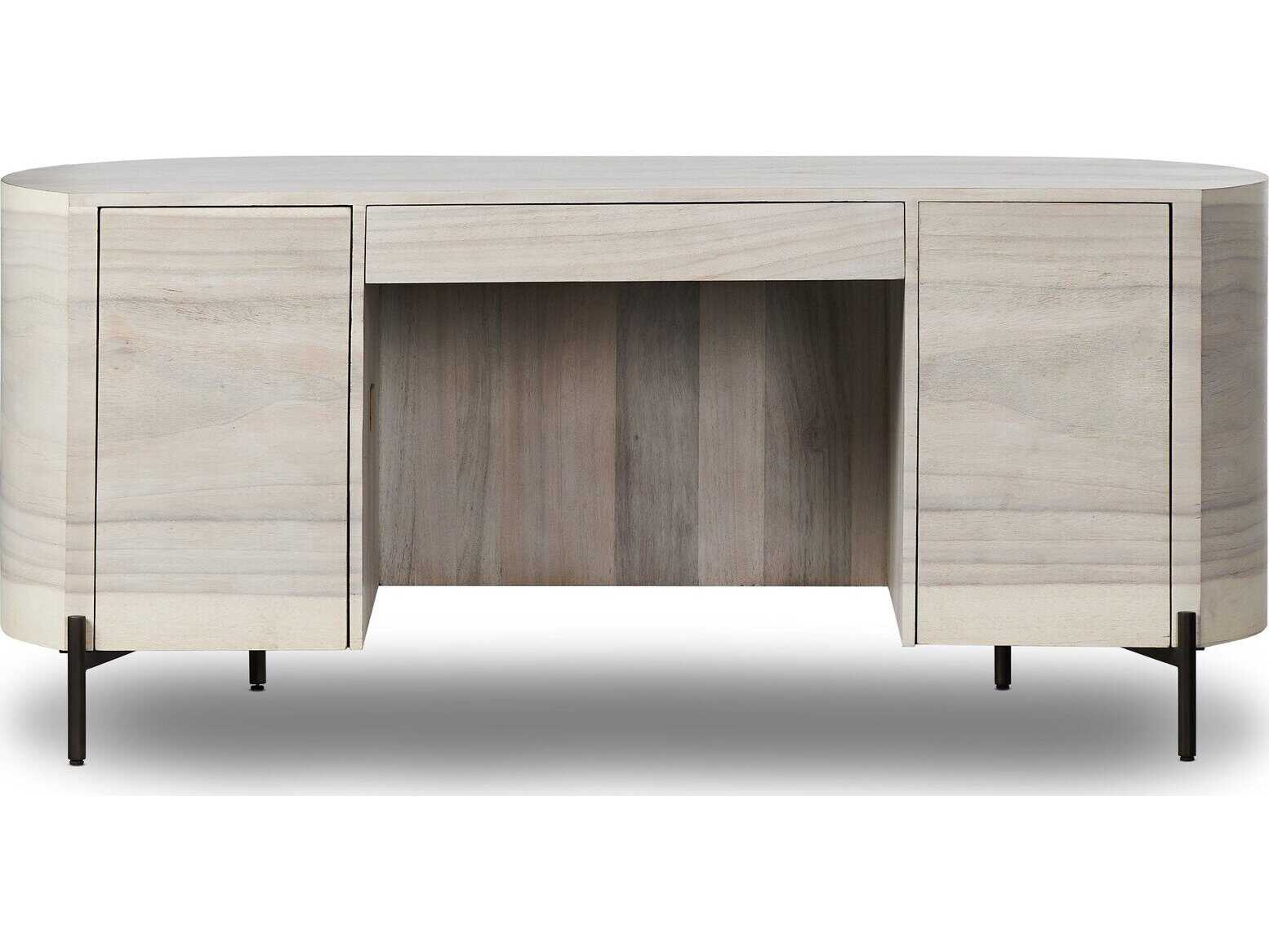 Four Hands Wesson Lunas Beige Executive Desk