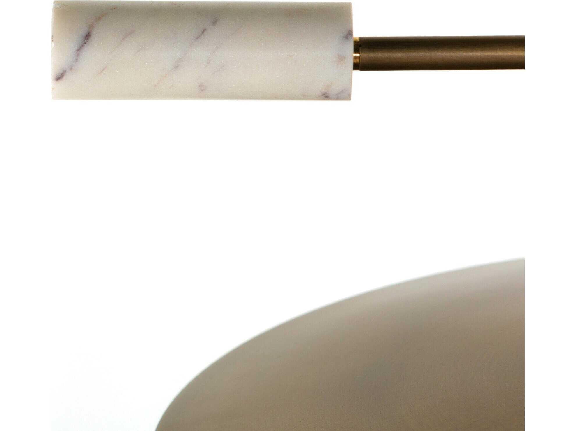 Four Hands Camden 1-Light Brass Glass LED Bowl Linear Pendant